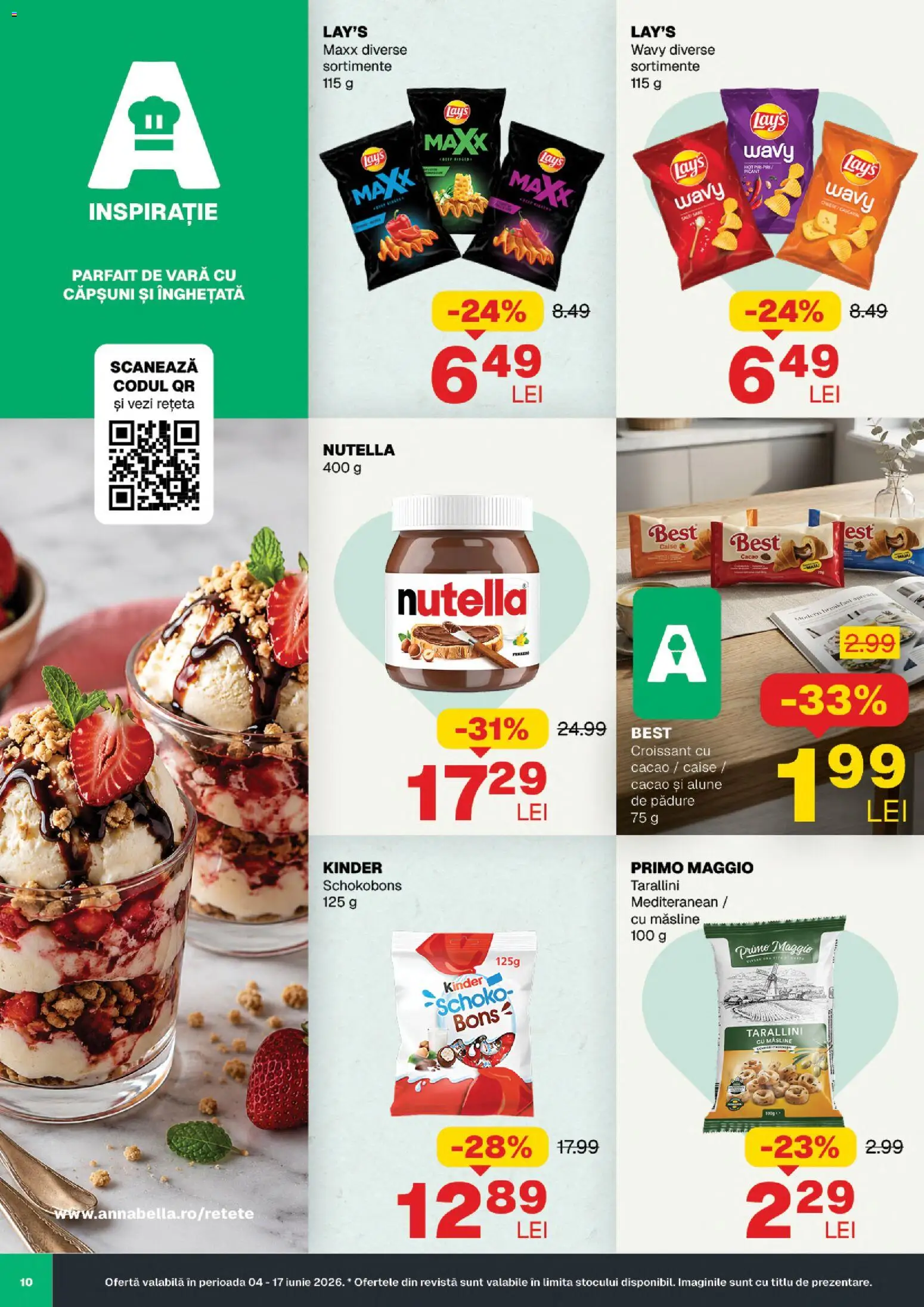 Noul catalog Annabella – valabil de la 04.06.2026 | Pagină: 10 | Produse: Alune, Cacao, Înghețată, Ahtapot