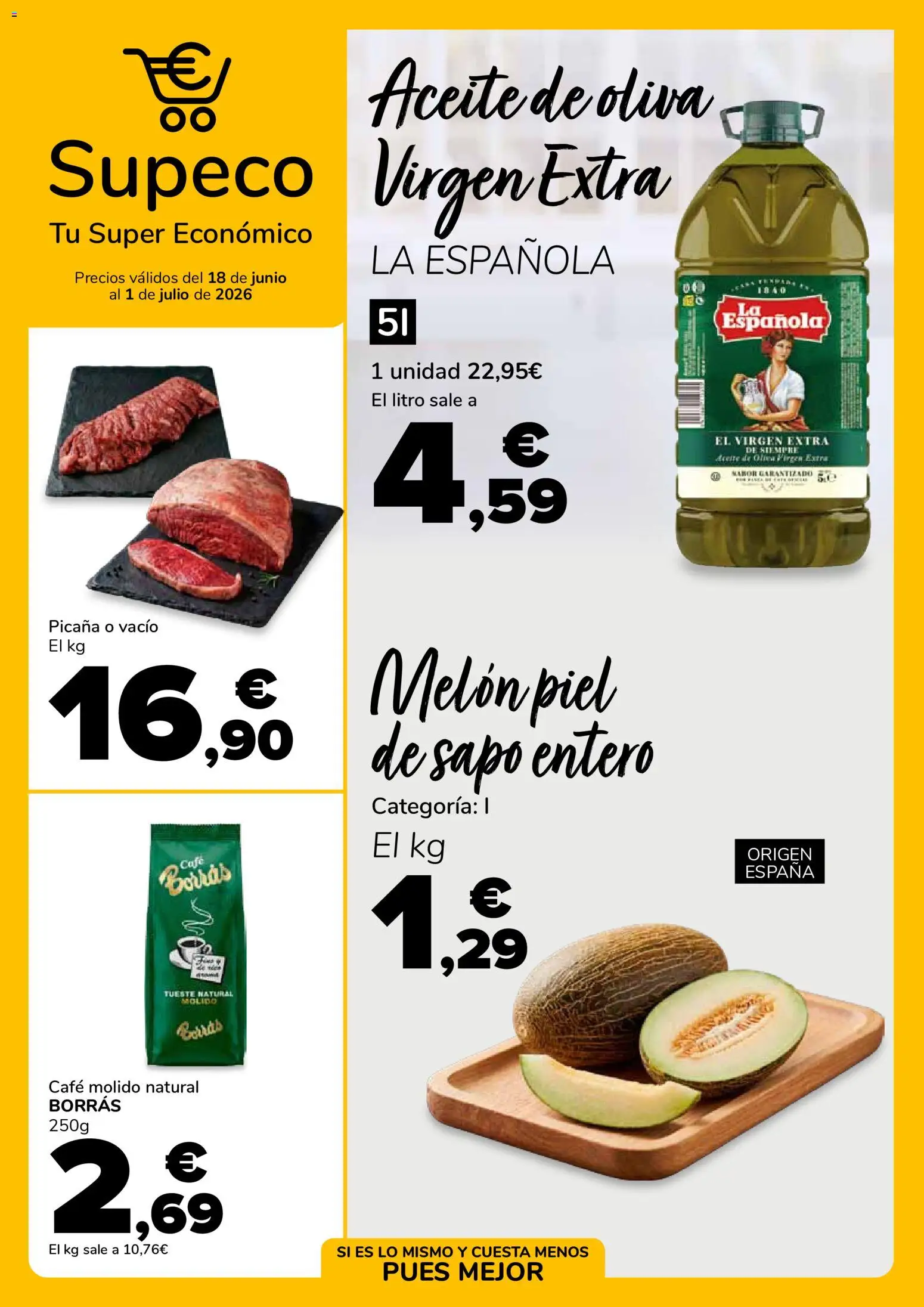 Supeco folleto │ válido desde el 18.06.2026 | Página: 1 | Productos: Aceite, Café, Café molido, Aceite de oliva