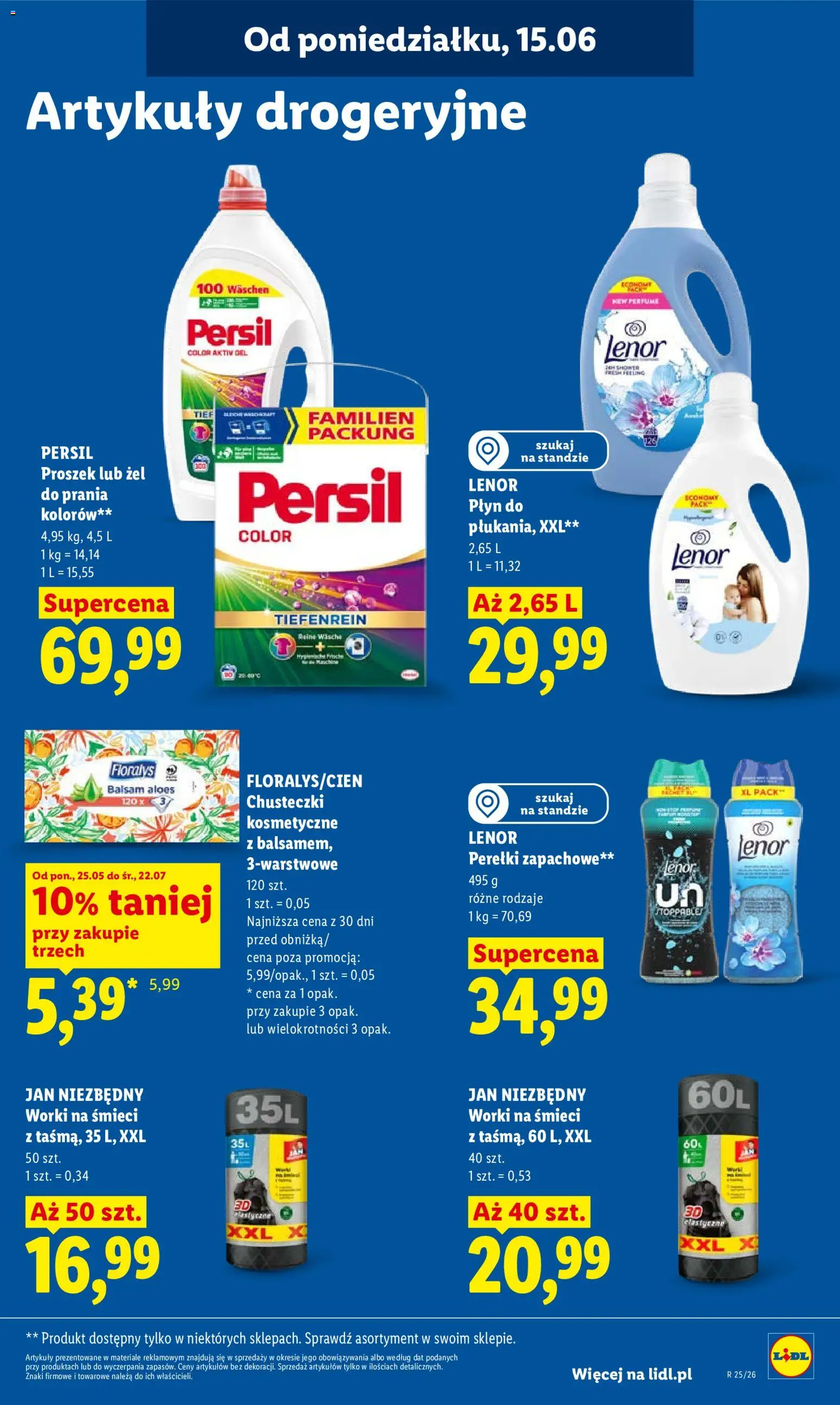 Lidl gazetka od 15.06.2026 | Strona: 95 | Produkty: Persil, Aloes, Detergent