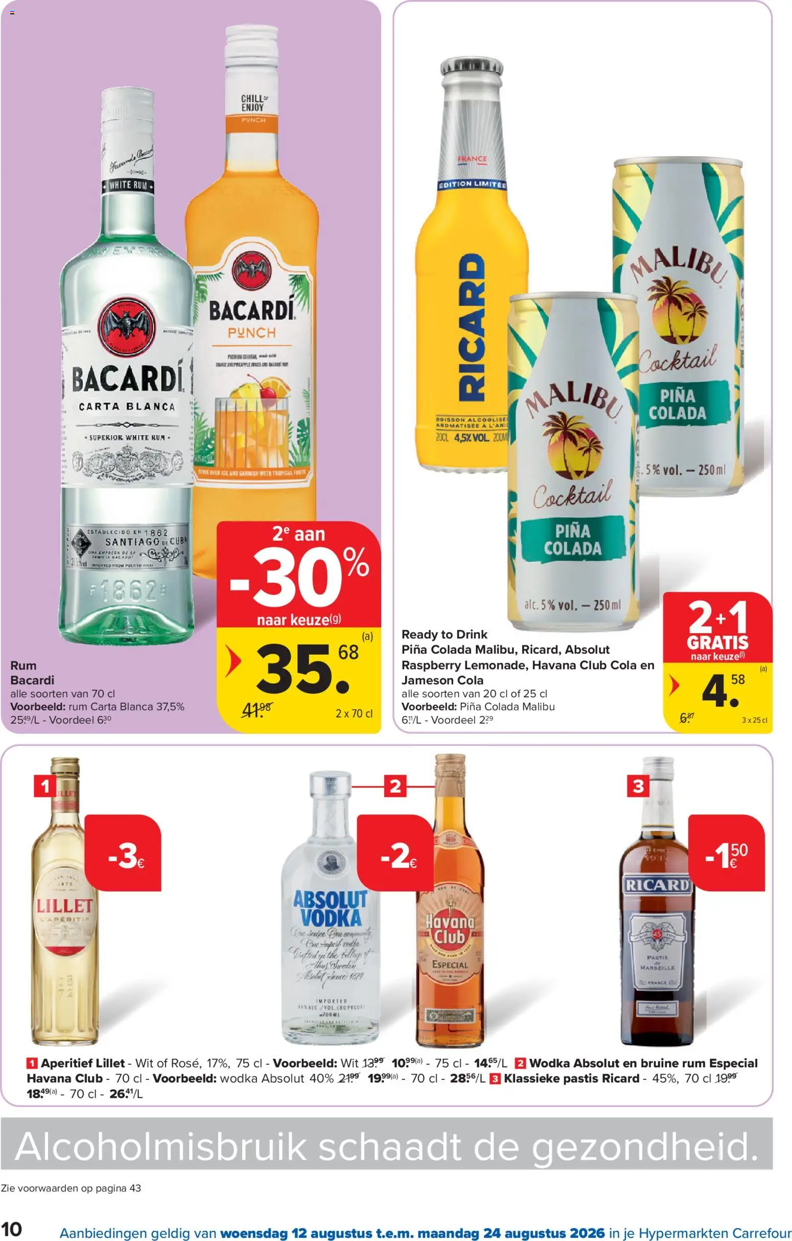 {H1} | Pagina: 10 | Producten: Wodka, Vodka, Malibu, Jameson