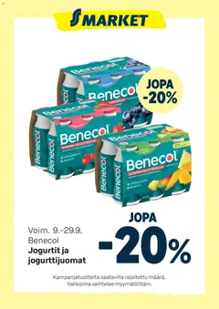S-market-mainoslehti voimassa 09/09/2026 alkaen