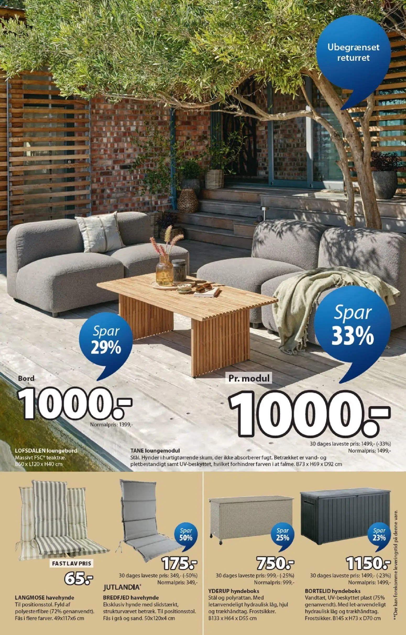 JYSK tilbudsavis – gyldig fra 29.05.2026 | Side: 5 | Produkter: Bord, Havehynde