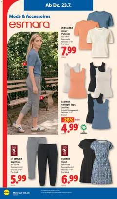 [2] ESMARA Caprihose, Mit hohem, Baumwollanteil, Grössen: S - L*, Pro Stück ab 23.07.2026 gültig | Seite: 16