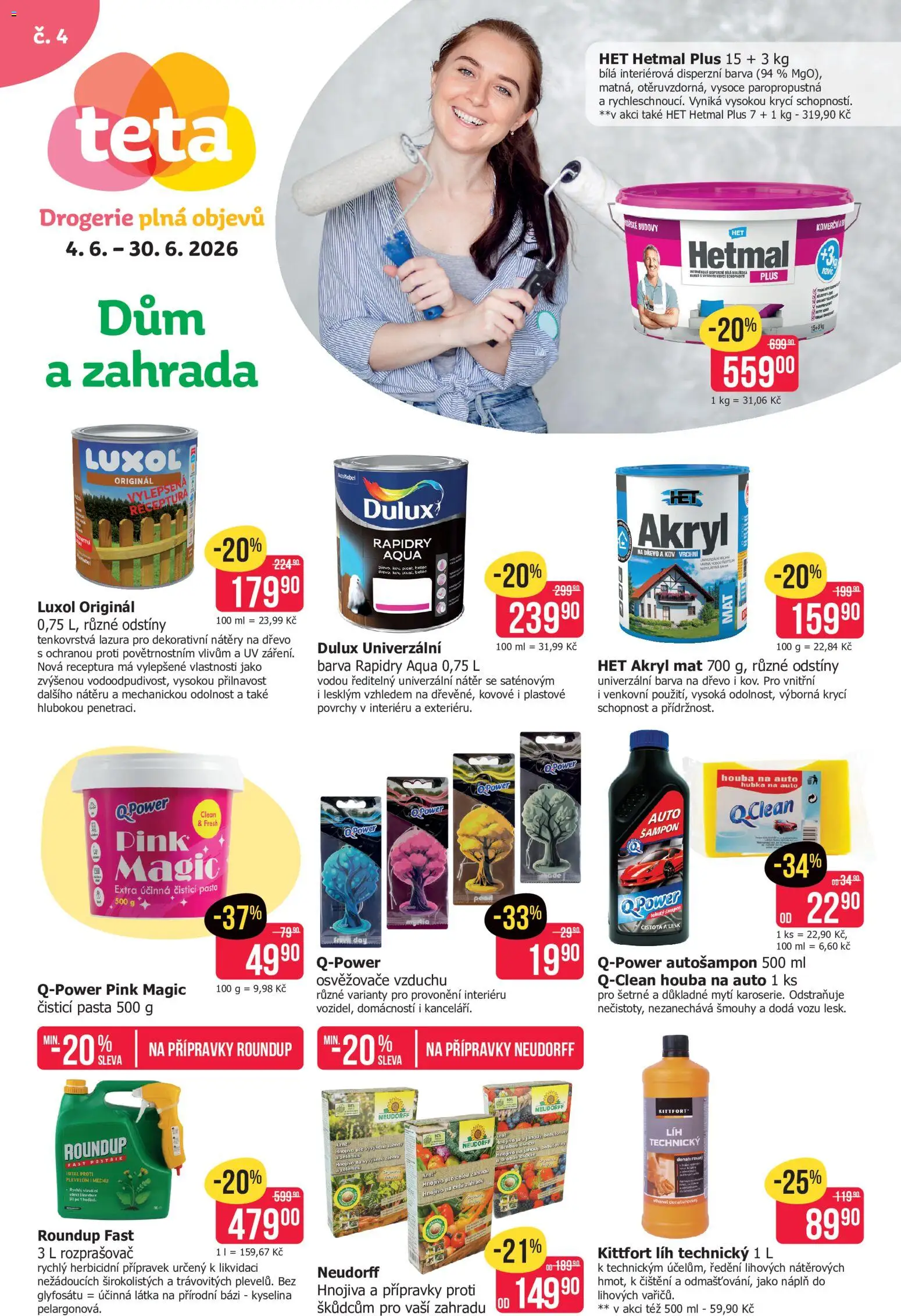 TETA Drogerie leták - Dům a zahrada od 04.06.2026 | Strana: 1