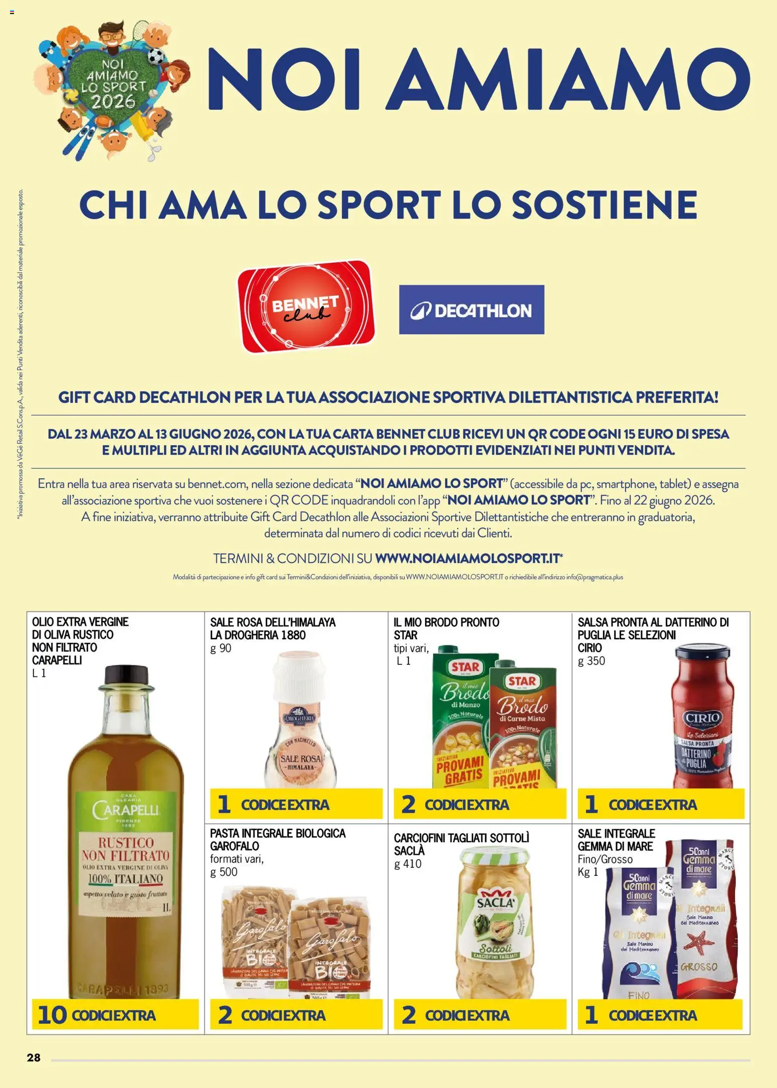 Volantino bennet del 07.04.2026 | Pagina: 28 | Prodotti: Manzo, Salsa, Pasta, Tablet
