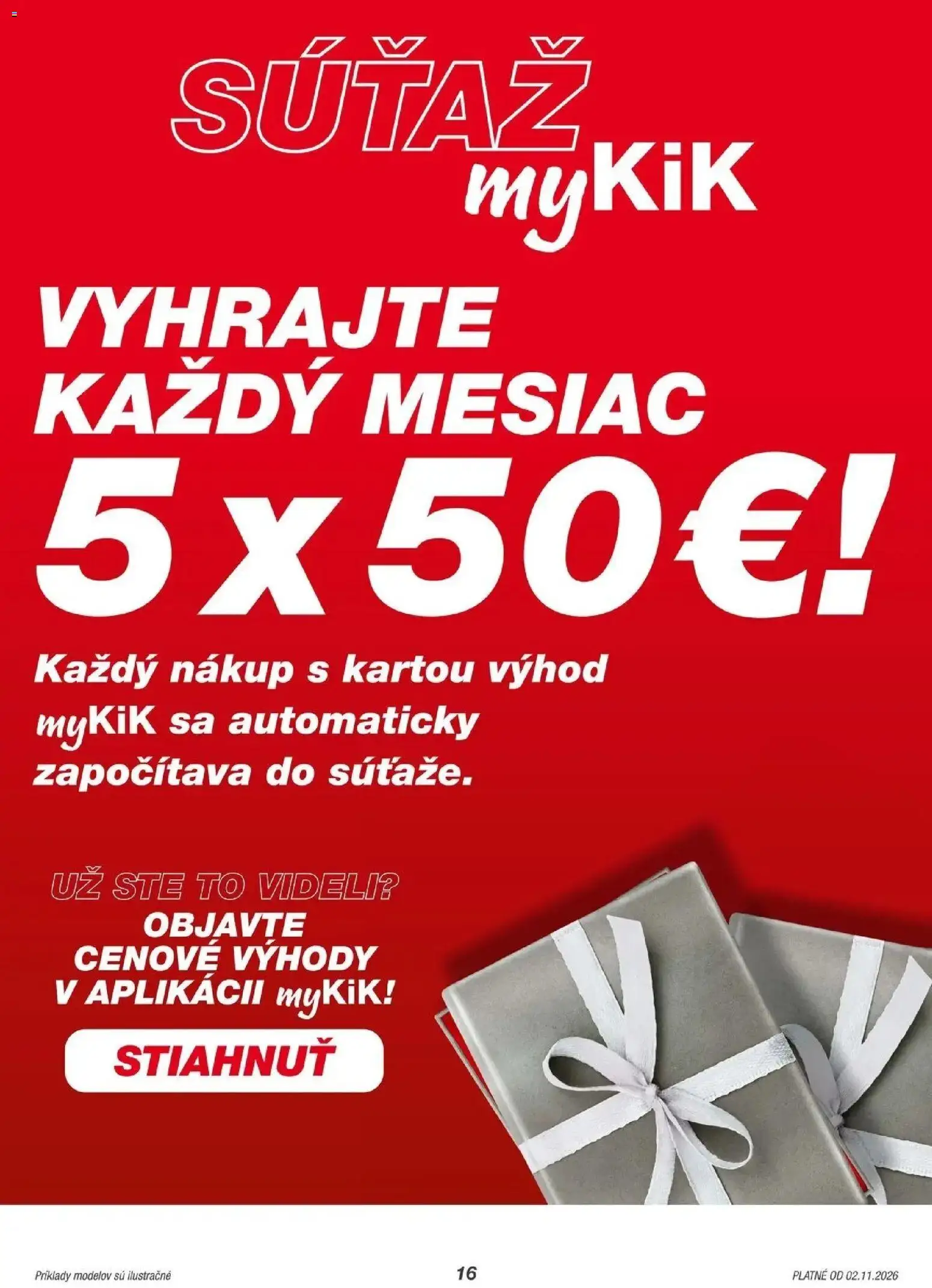 Kik leták od 02.11.2026 → KIK produkty a výpredaj online | Strana: 16