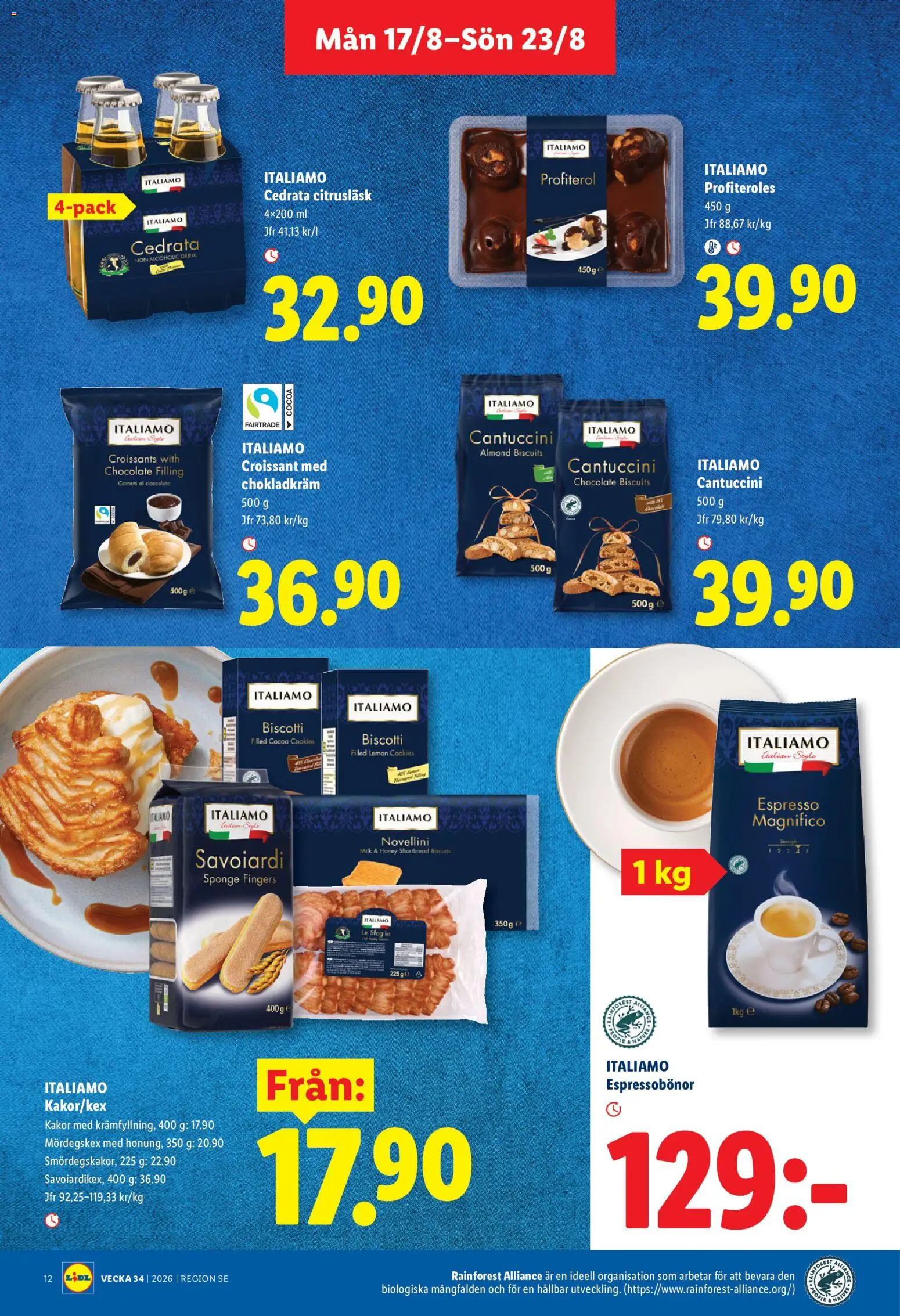 Lidl reklamblad aktuell från 17/08/2026 | Sida: 14 | Produkter: Profiteroles, Croissant