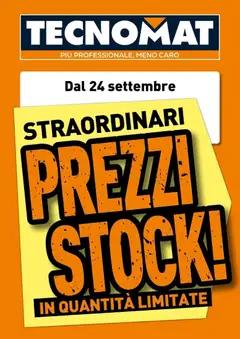 Anteprima del volantino TECNOMAT - Straordinari prezzi stock! valido a partire dal 24/09/2026