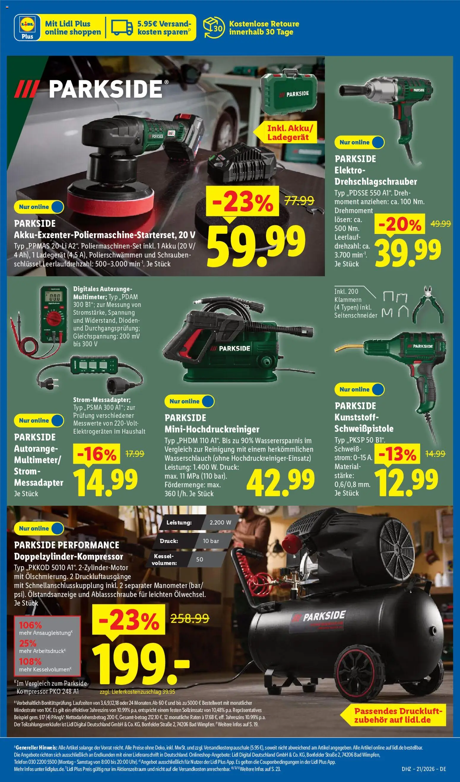 Lidl Německo leták od 18.05.2026 | Strana: 41 | Produkty: Parkside, Telefon, Elektro