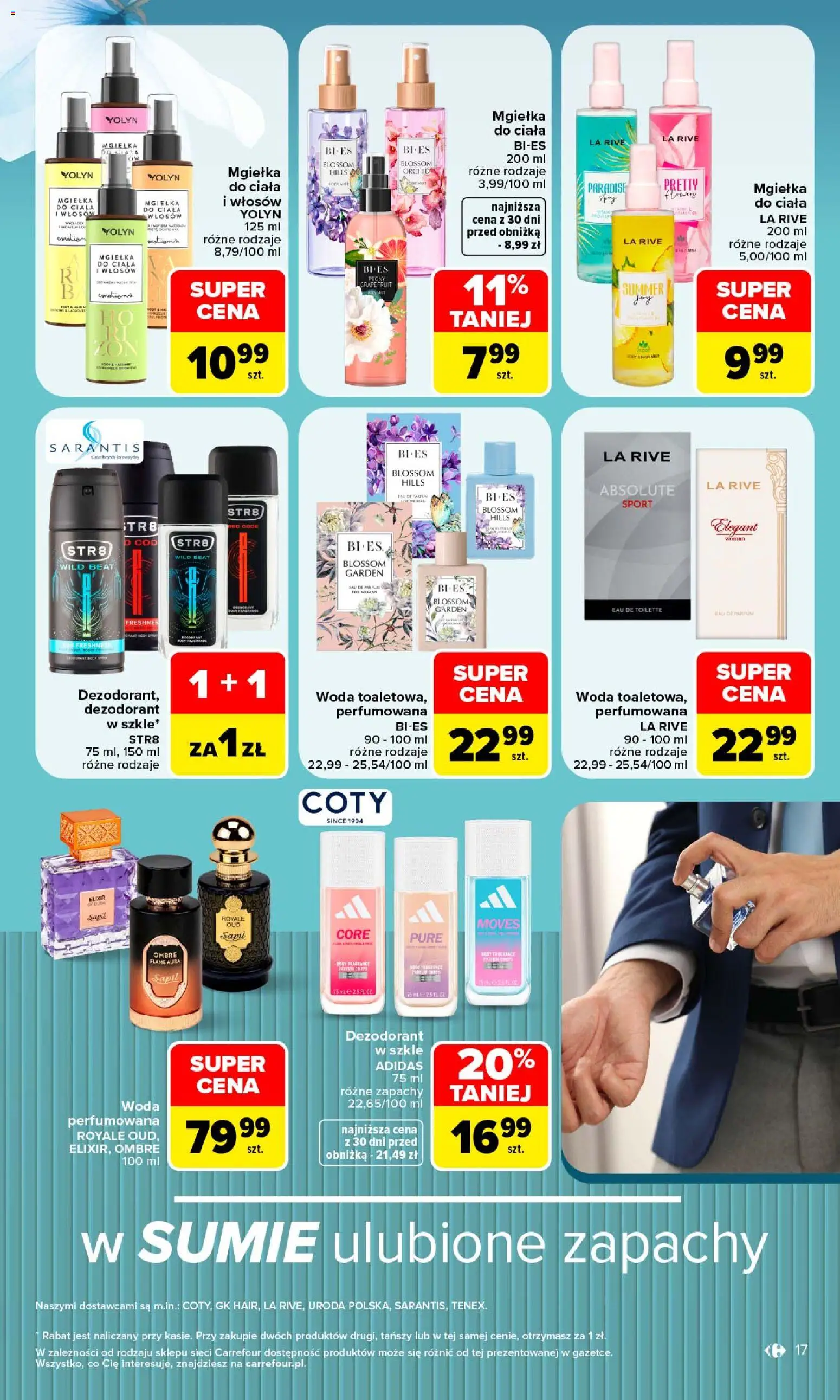 Carrefour gazetka - Siebie znasz najlepiej od 07.09.2026 | Strona: 17 | Produkty: Dezodorant, Woda