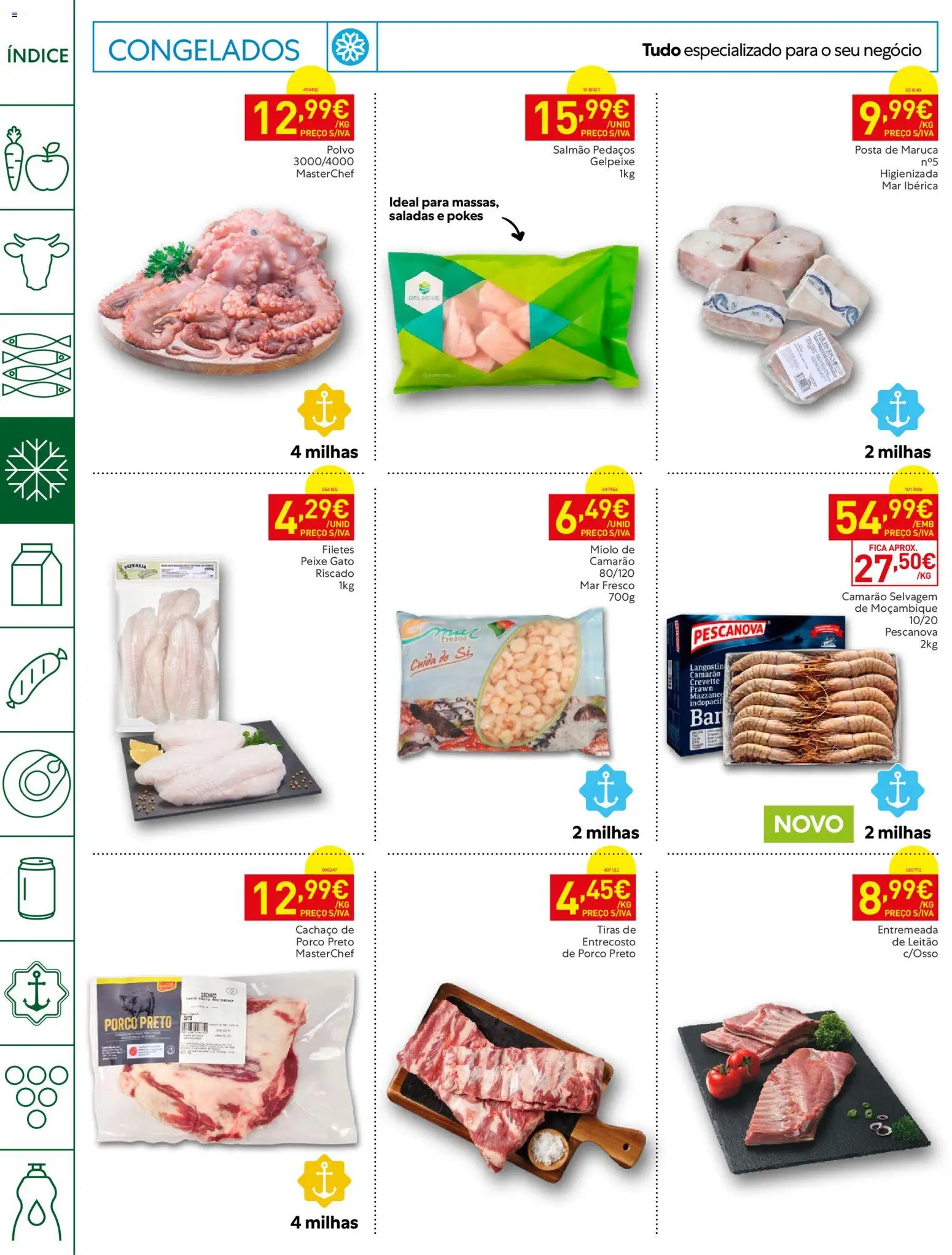 Recheio folheto Horeca │ válido de 27/10/2026 | Página: 10 | Produtos: Camarão, Salmão, Saladas, Peixe