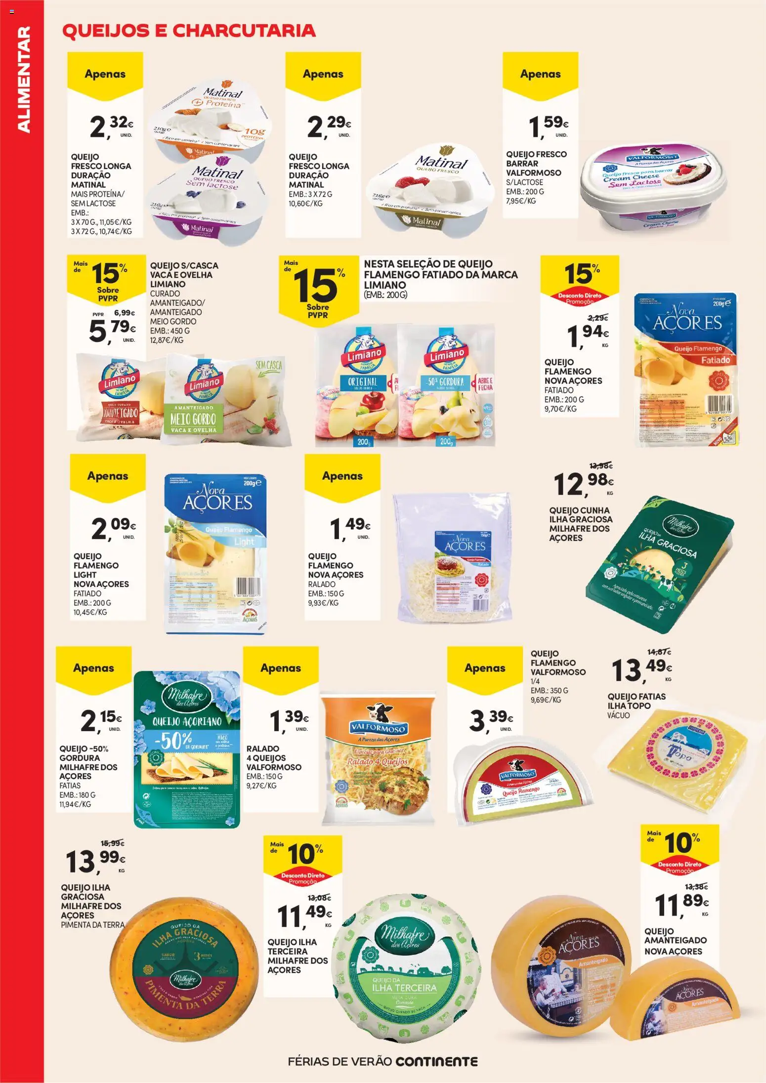 Continente - Açores Férias de Verão │ válido de 16.06.2026 | Página: 14 | Produtos: Cream cheese, Pimenta, Queijo, Proteina