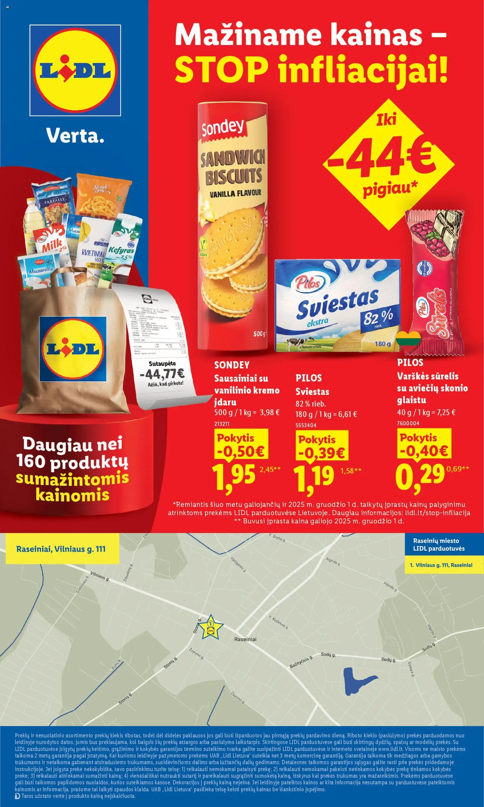 LIDL akcijos nuo 20.04.2026 | Puslapis: 4 | Prekių: Sausainiai, Sūrelis, Sviestas