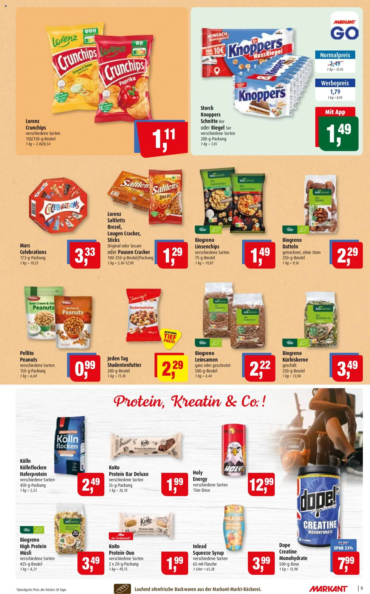 Markant Prospekt – gültig ab 14.09.2026 | Seite: 9 | Produkte: Kolln, Energy, Mars, Paprika