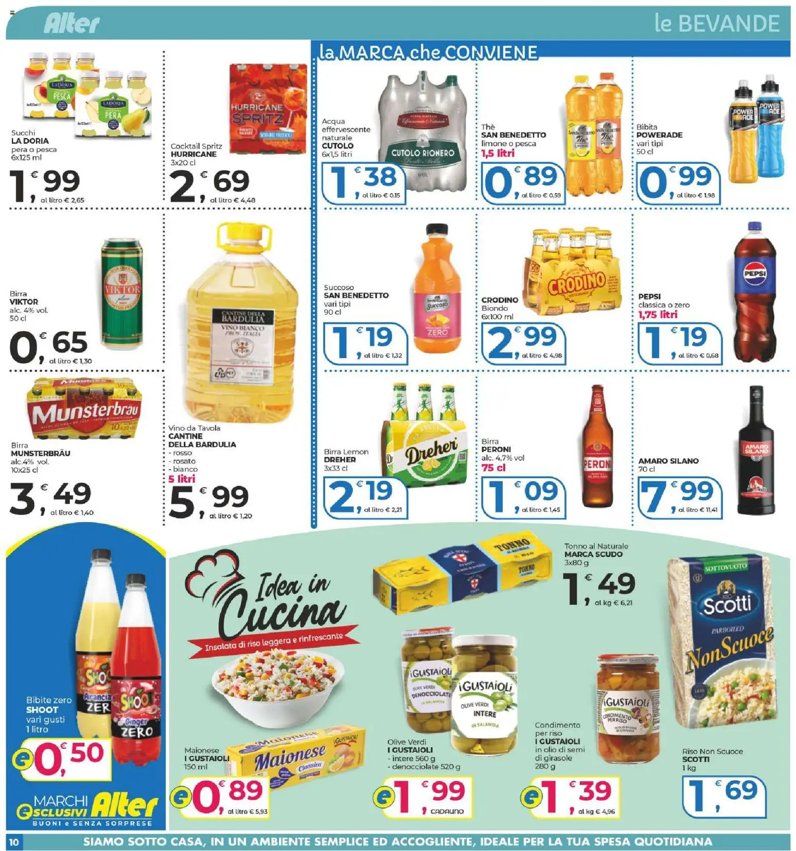 Volantino Alter Discount del 15.05.2026 | Pagina: 10 | Prodotti: Maionese, Vino, Pesca, Insalata di riso