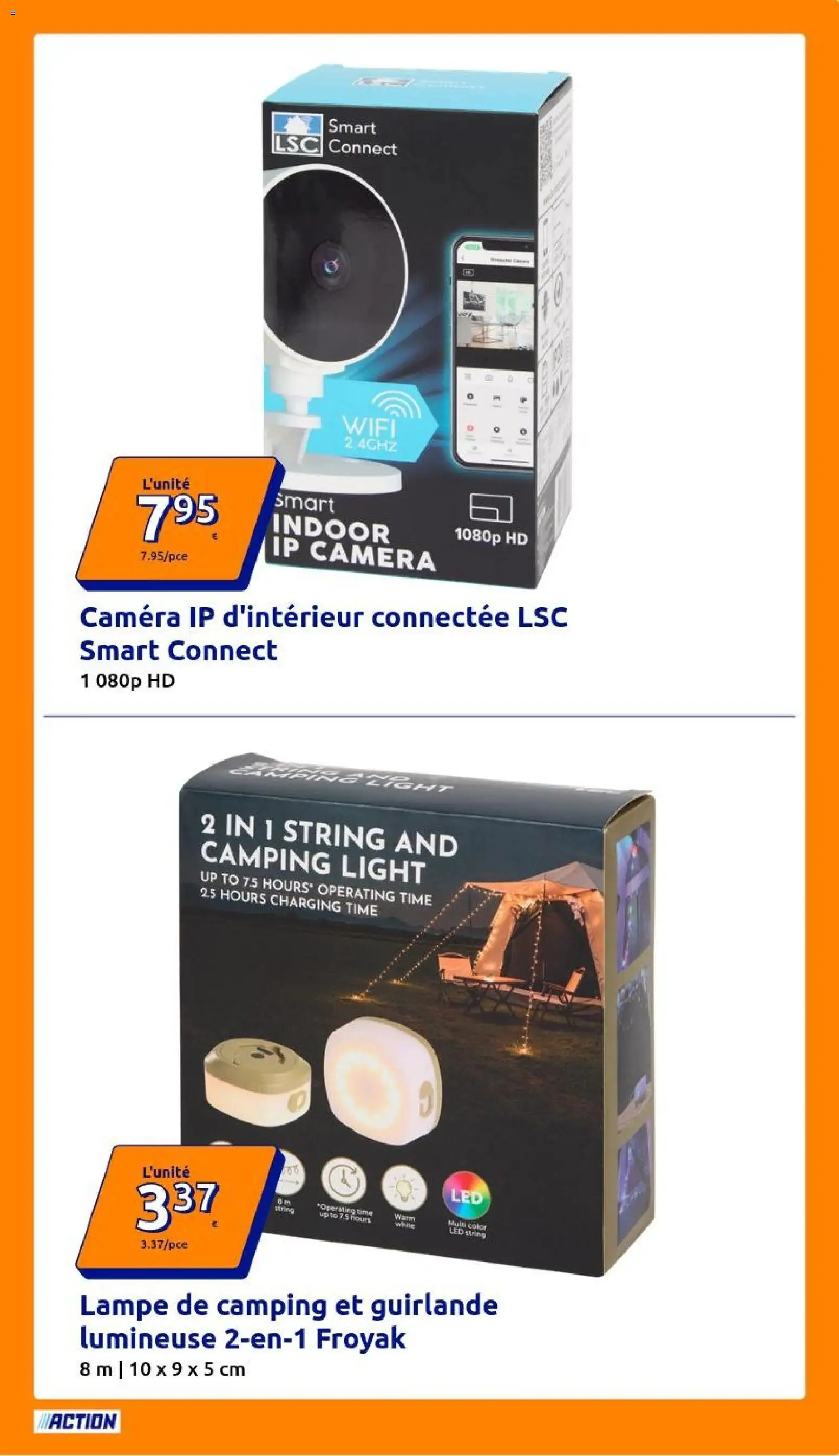 {H1} | Page: 19 | Produits: Guirlande lumineuse, Lampe, Caméra