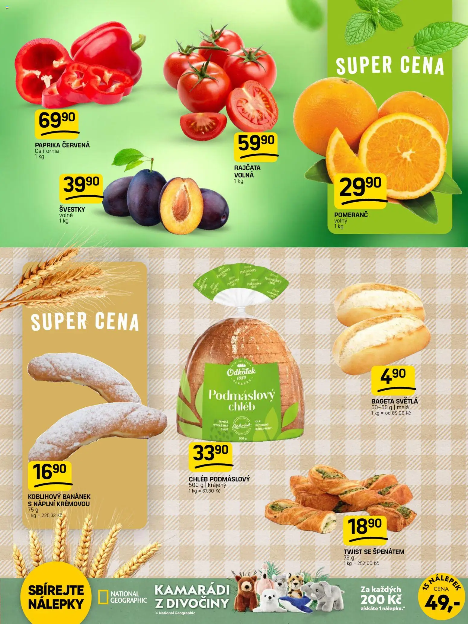 Flop leták od 28.10.2026 | Strana: 3 | Produkty: Nálepky, Paprika, Paprika červená, Bageta