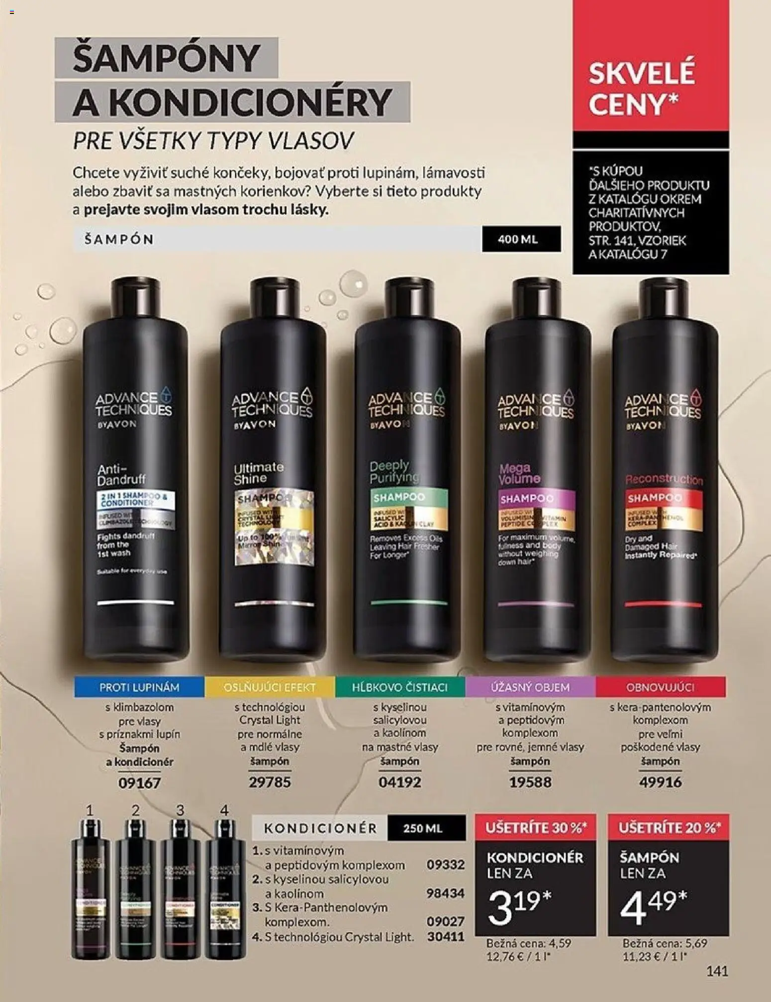 Nové Avon akcie – leták je platný od 01.06.2026 | Strana: 141 | Produkty: Šampón, Kondicionér