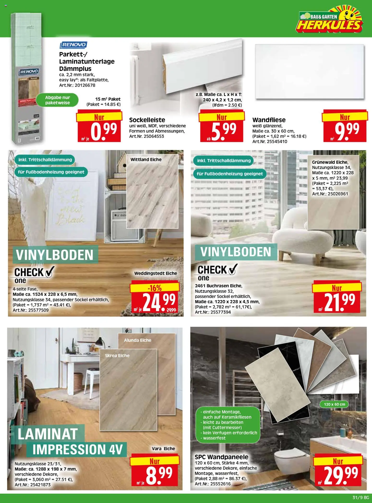 HERKULES Bau & Garten – gültig ab 27.07.2026 | Seite: 9