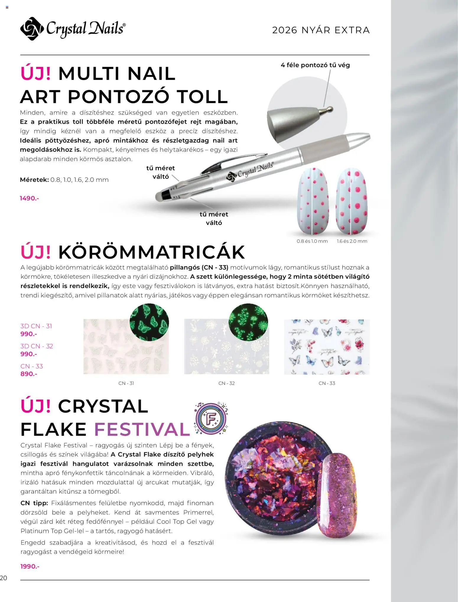 Crystal Nails akciós ujság - amely érvényes a következő dátumtól: 08.06.2026 | Oldal: 20