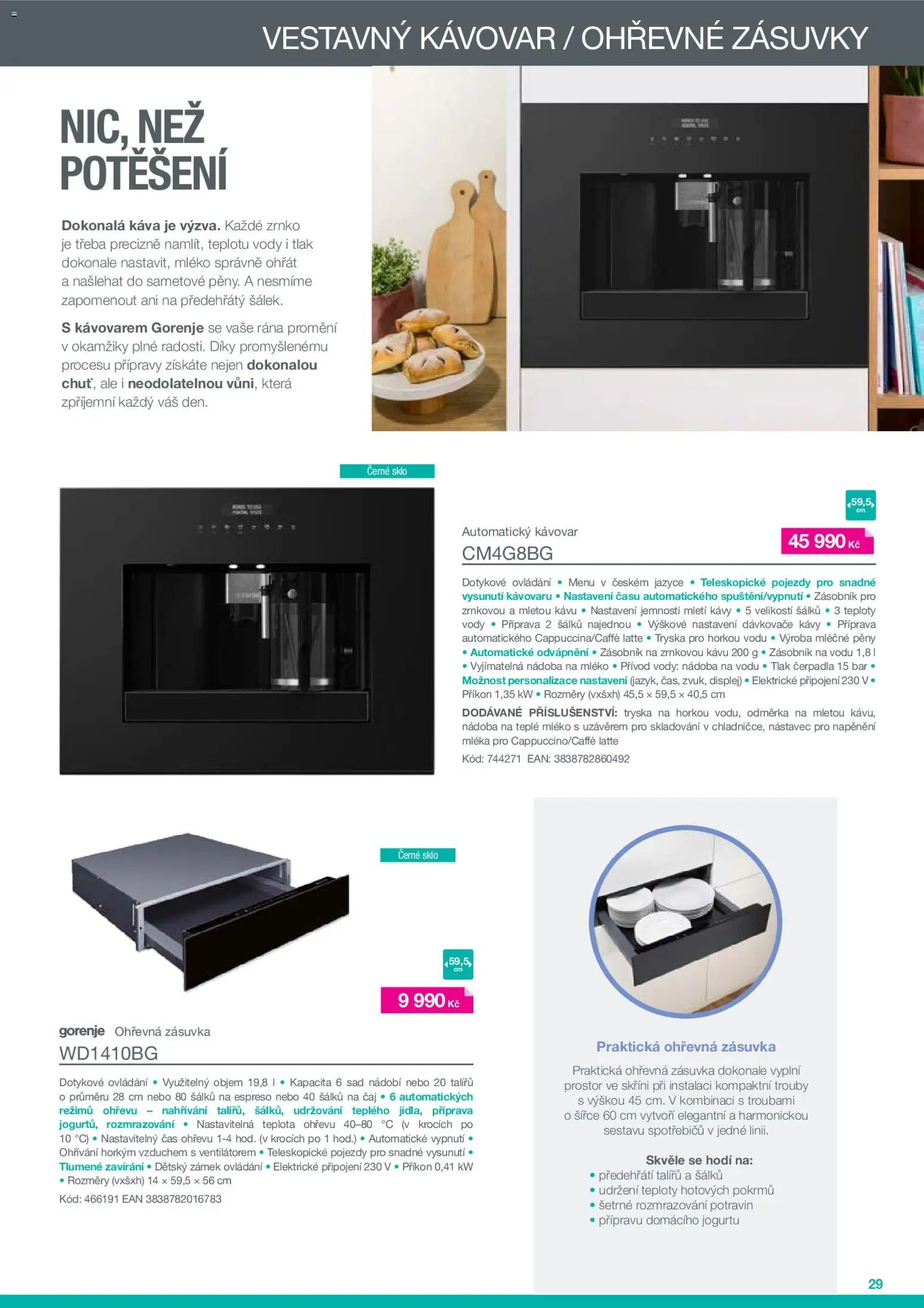 Möbelix leták - Gorenje od 01.01.2026 | Strana: 29 | Produkty: Zásobník, Nádobí, Odměrka, Zásuvka