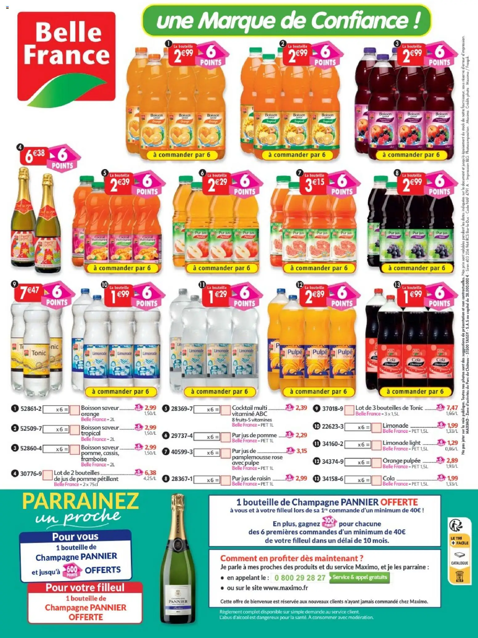 {H1} | Page: 96 | Produits: Orange, Limonade, Champagne, Jus de pomme