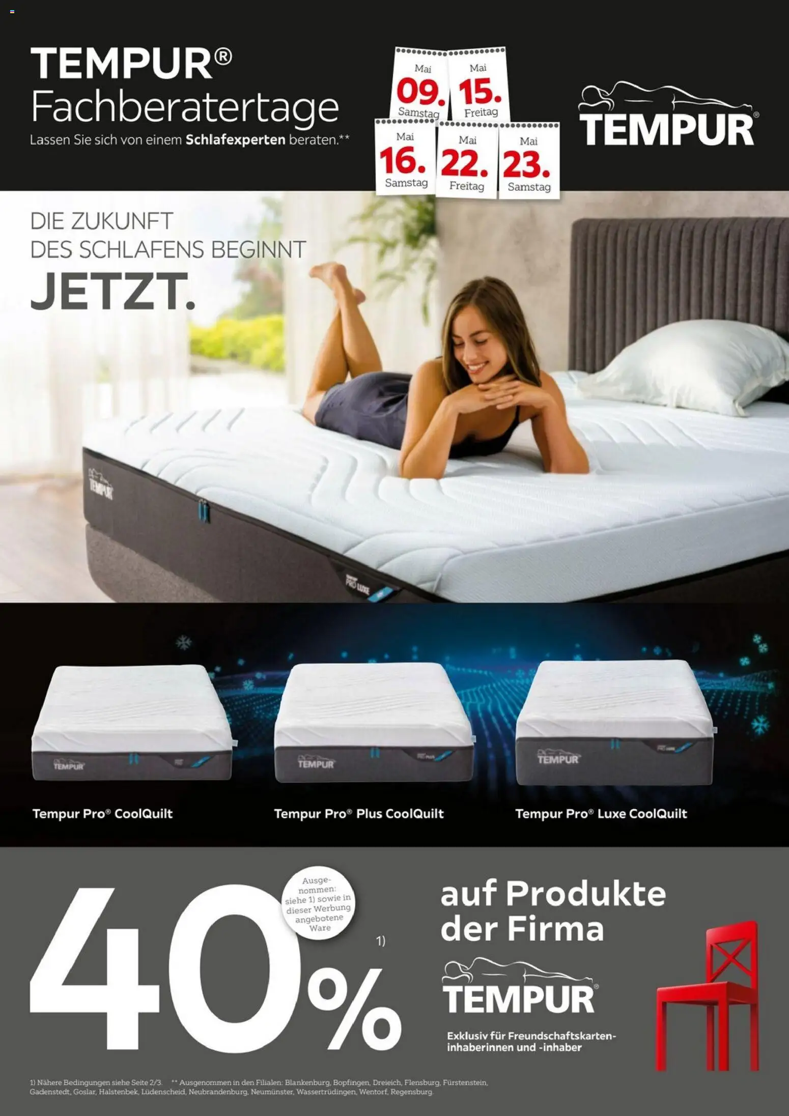 XXXLutz TEMPUR – gültig ab 09.05.2026 | Seite: 1