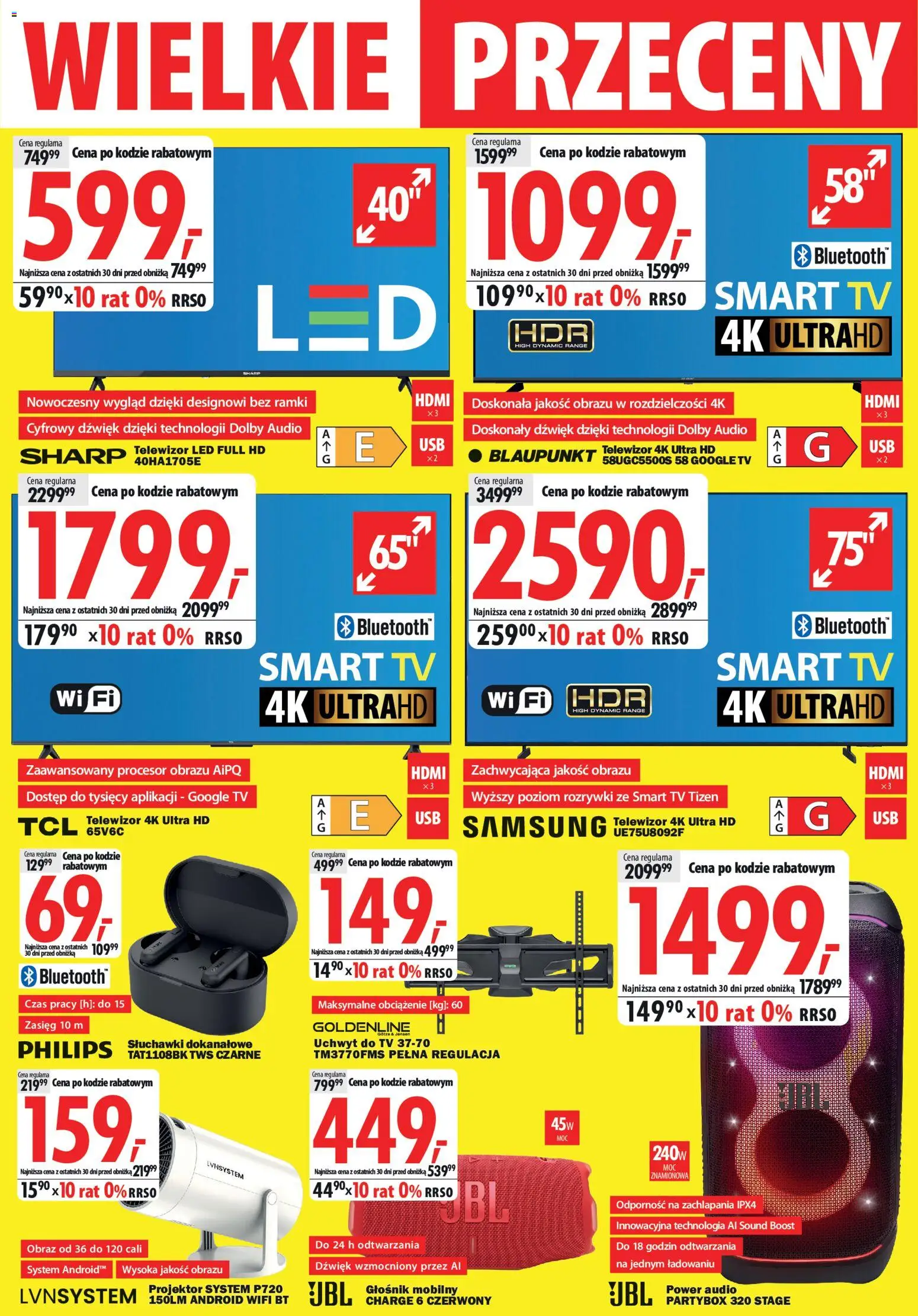 Mediaexpert promocje - Wielkie przeceny od 21.05.2026 | Strona: 2 | Produkty: Telewizor, Audio, Słuchawki, Głośnik