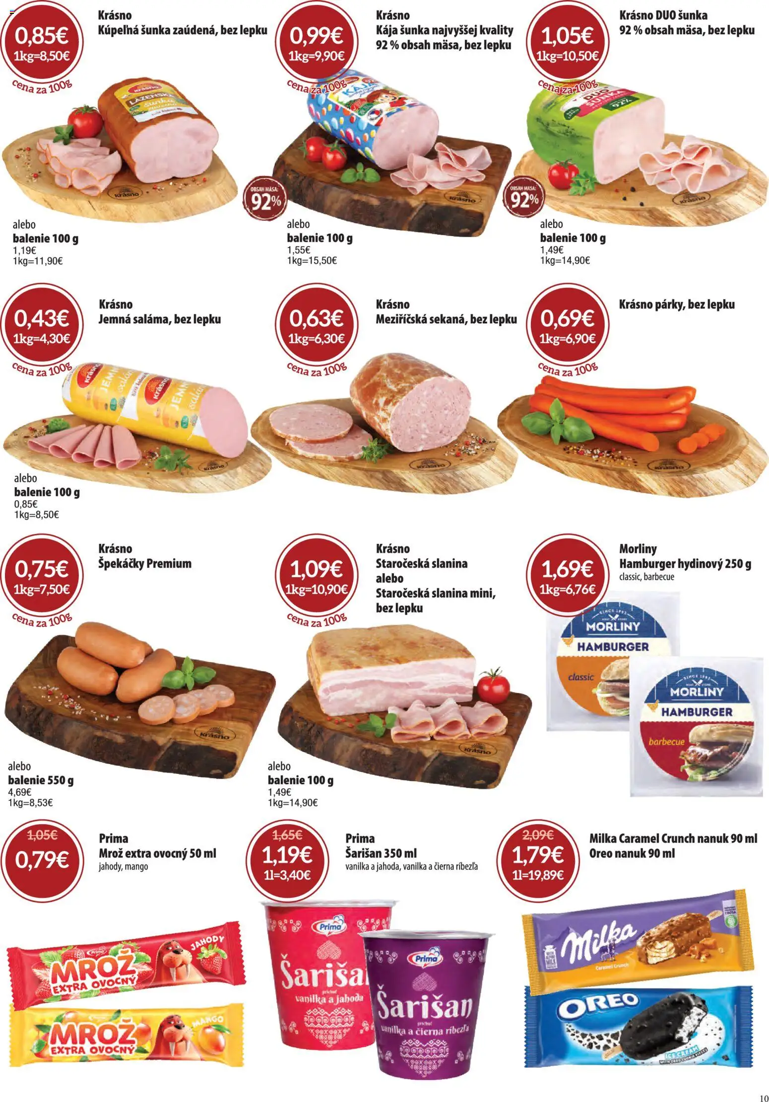 Nové Nitrazdroj akcie – leták je platný od 06.08.2026 | Strana: 10 | Produkty: Kúpelňa, Milka, Mango