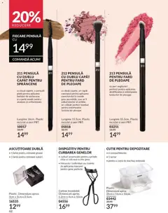 Ofertele Avon valabile de la 01.08.2026 | Pagină: 62 | Produse: Ascuțitoare, Machiaj, Cutie pentru depozitare, Perie