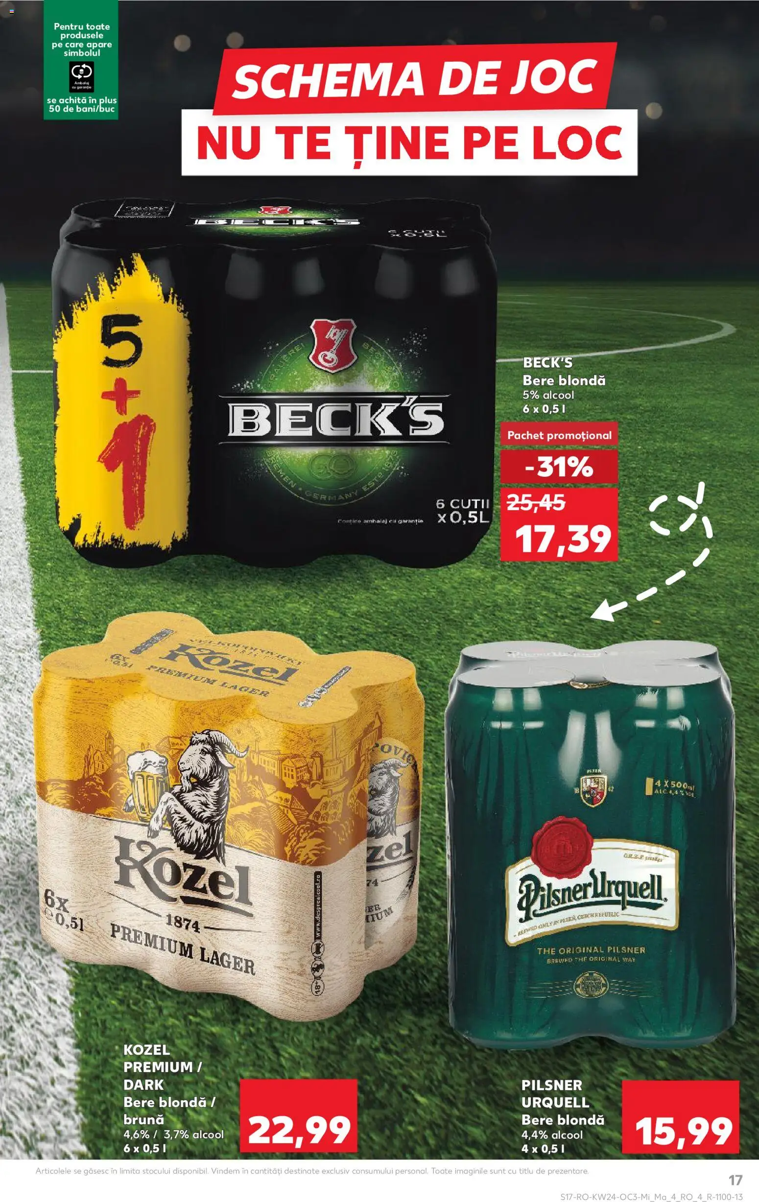 Noul catalog Kaufland – valabil de la 10.06.2026 | Pagină: 17 | Produse: Joc, Bere