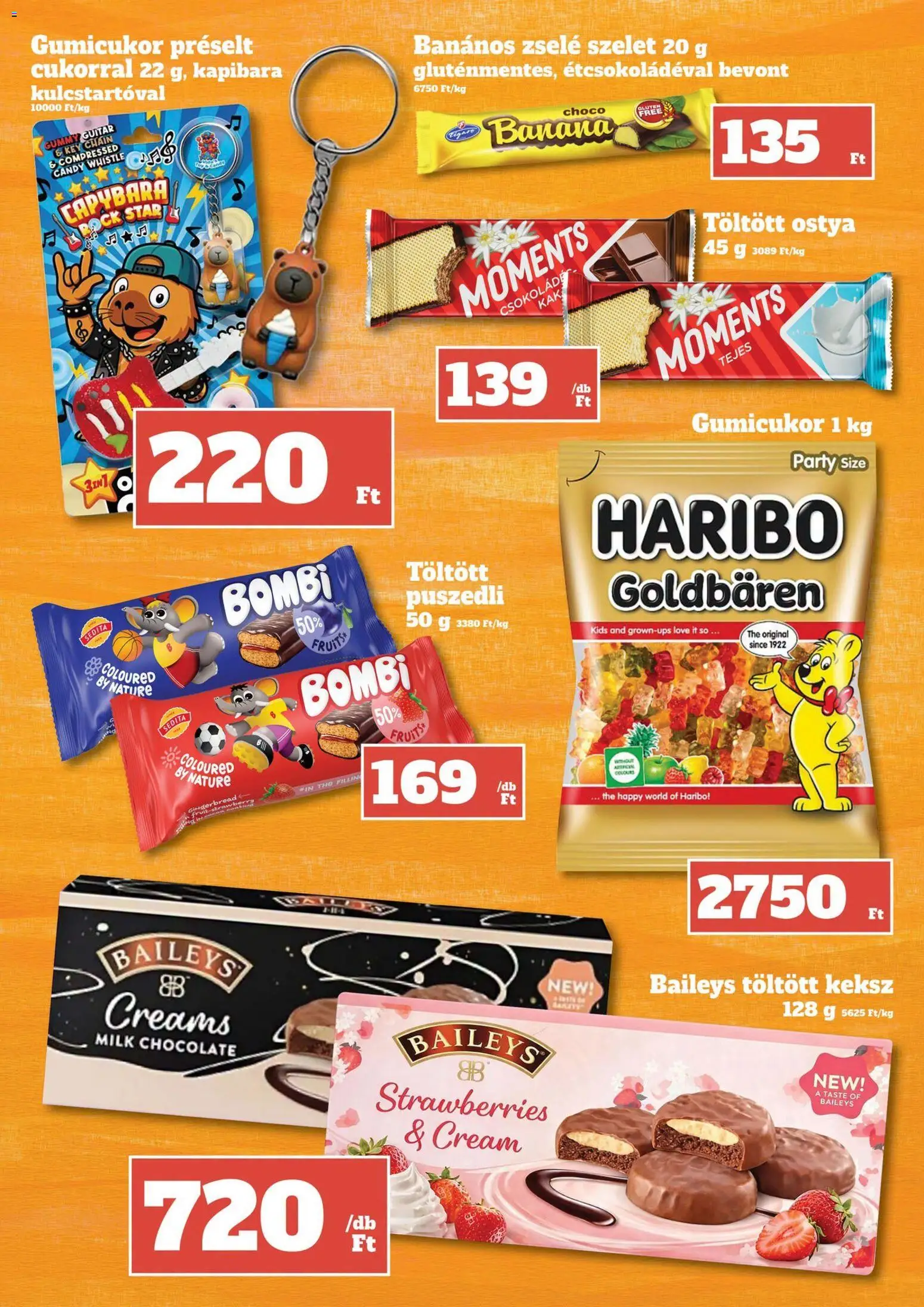 Vil-For akciós ujság - amely érvényes a következő dátumtól: 2026.10.01. | Oldal: 9 | Termékek: Haribo, Szelet, Puszedli, Baileys