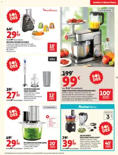 Auchan Soldes d'été - Voorbeeld van een folder van Auchan, geldig van 24/06/2026 | Pagina: 11 | Producten: Blender, Robot, La, Bol
