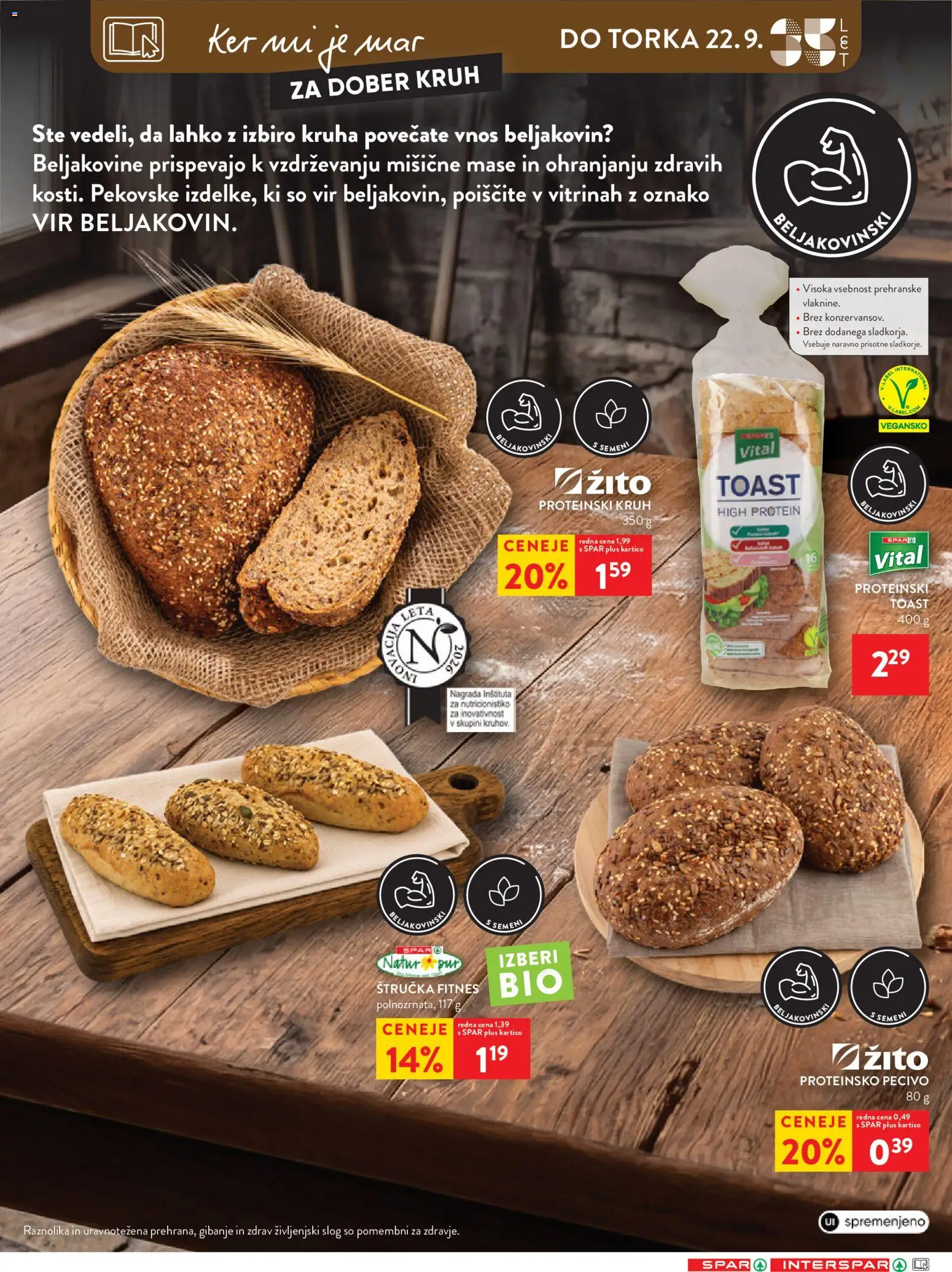 Novi Spar katalog ponudbe – veljaven od 16.09.2026 | Stran: 17 | Izdelki: Štručka, Toast, Kruh