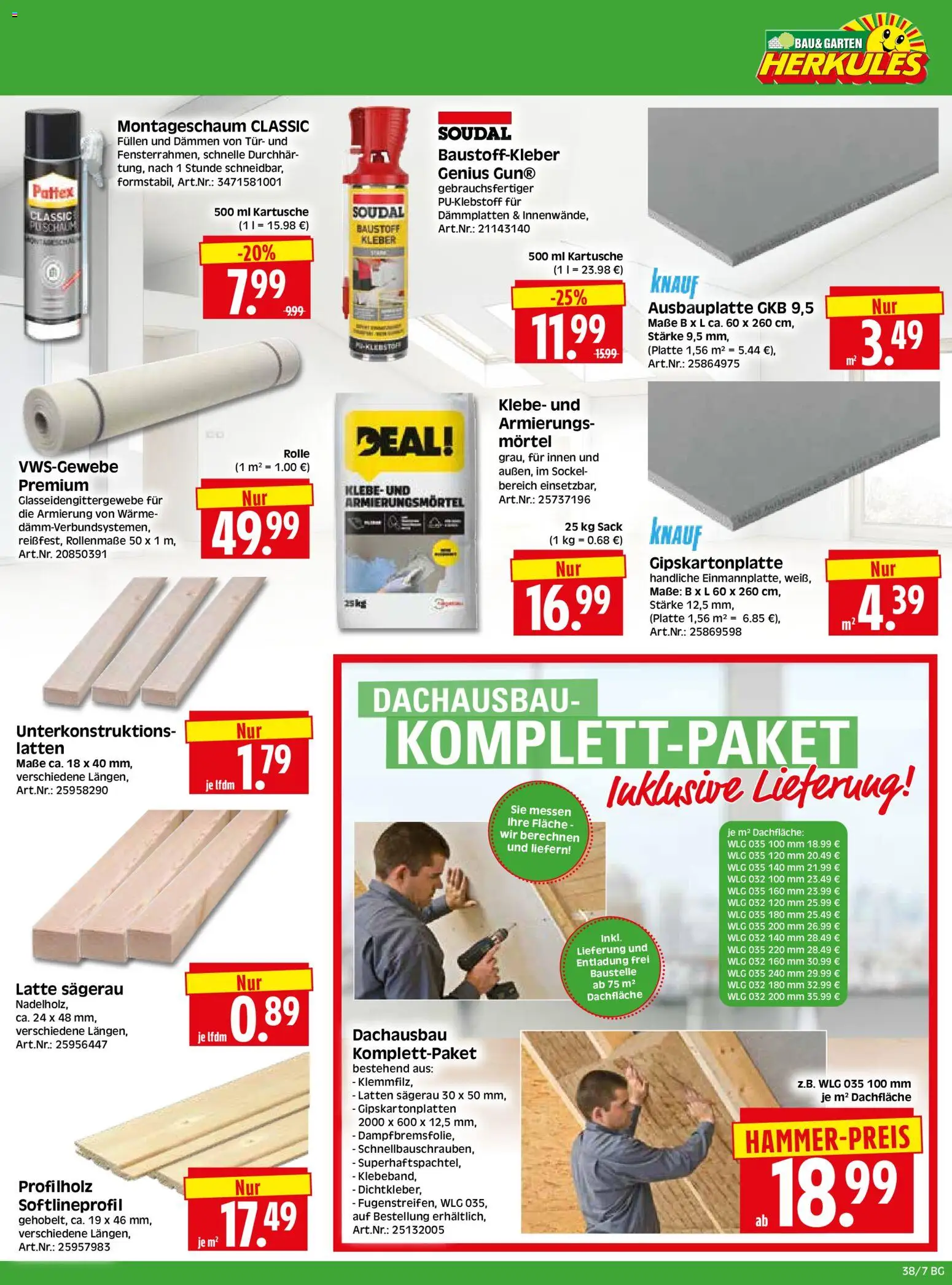 HERKULES Bau & Garten – gültig ab 14.09.2026 | Seite: 7 | Produkte: Tür