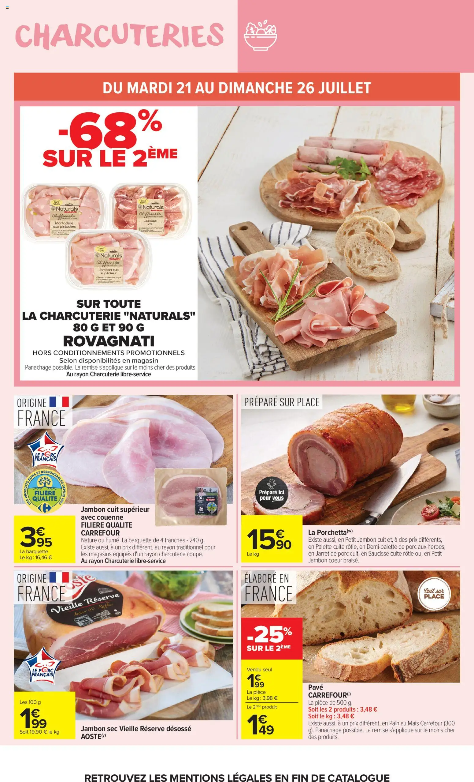 {H1} | Page: 6 | Produits: Mais, Jambon, Saucisse, Porc