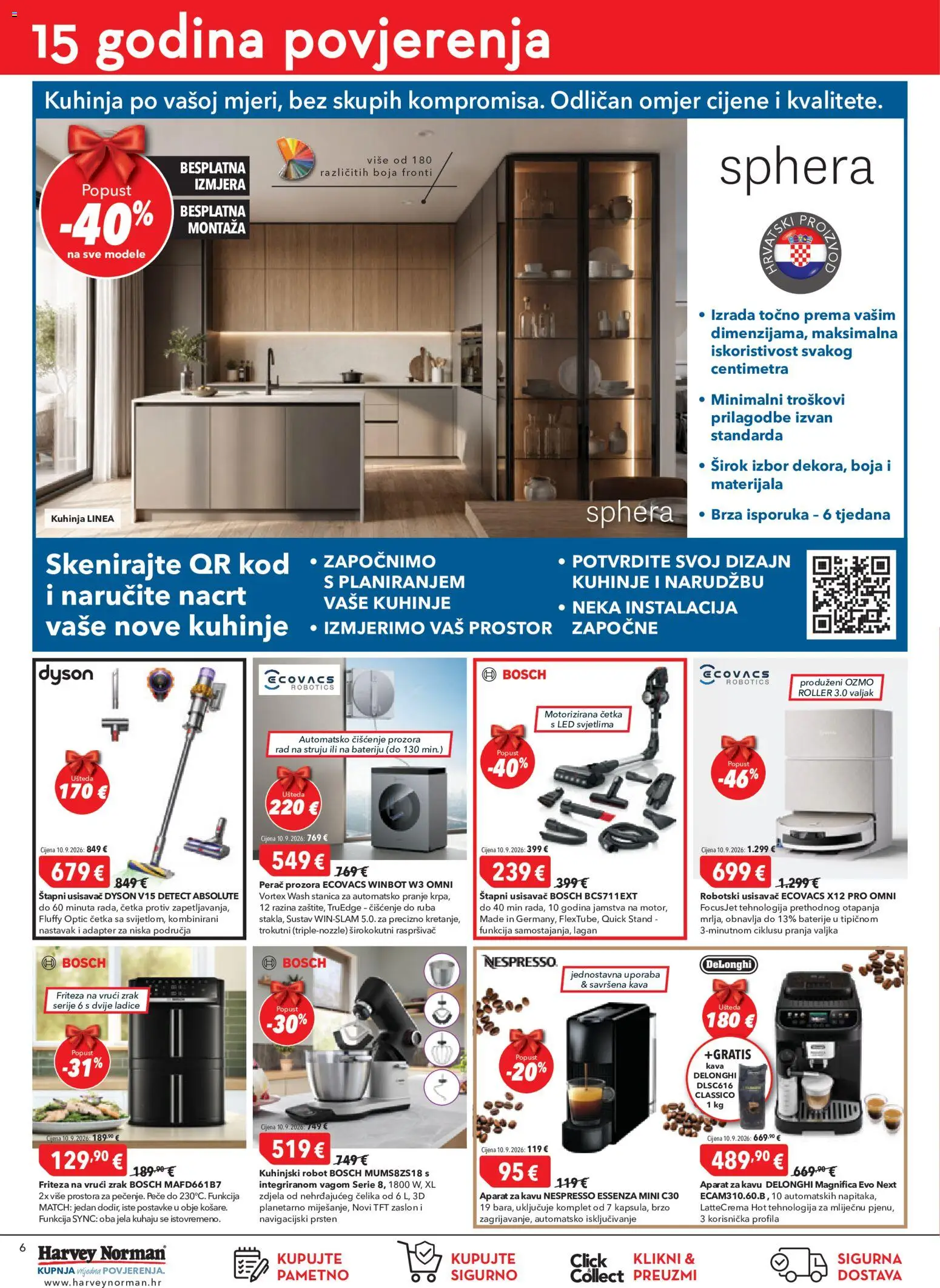 Harvey Norman katalog | vrijedi od 01.10.2026 | Stranica: 6 | Proizvodi: Usisavač, Robot, Kava, Ladice