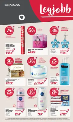 Rossmann akciós újság - amely érvényes a következő dátumtól: 2026.07.06. | Oldal: 2