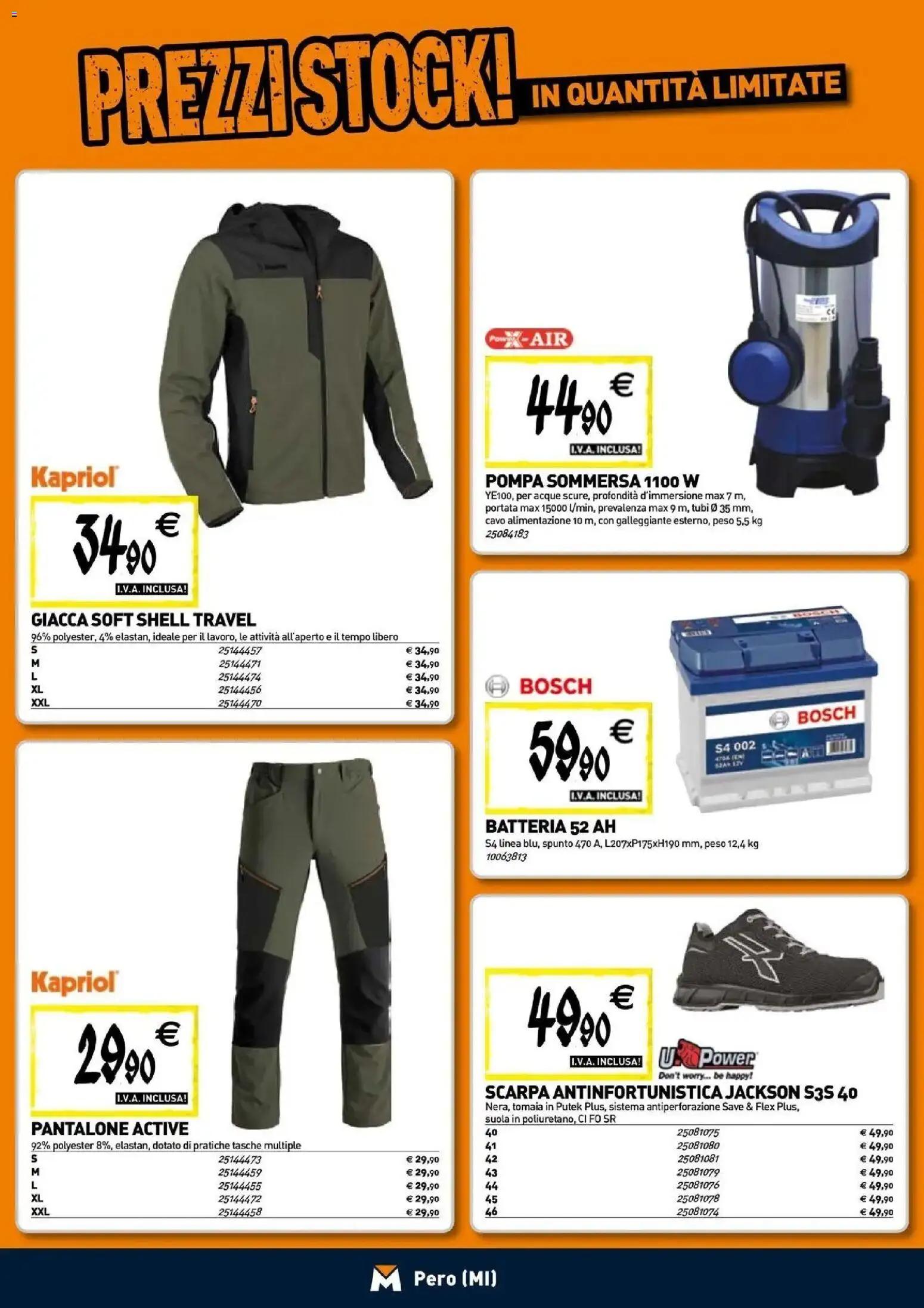 Nuovo TECNOMAT - Straordinari prezzi stock! dal 24/09/2026 > offerte anteprima 🛍️ | Pagina: 20 | Prodotti: Giacca, Cavo, Tubi, Tasche