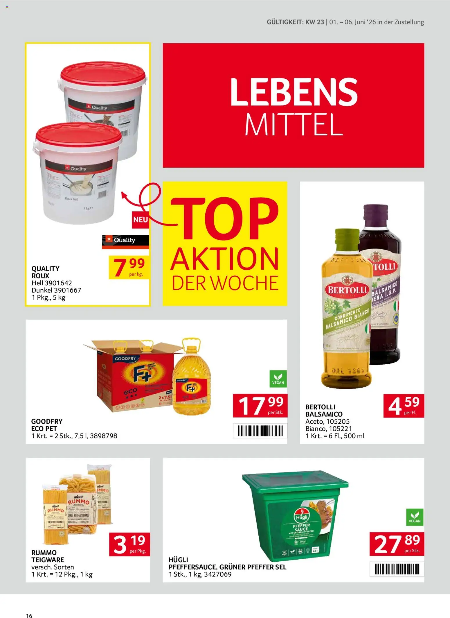 Transgourmet Zustellaktion gültig ab 01.06.2026 | Seite: 16 | Produkte: Pfeffer