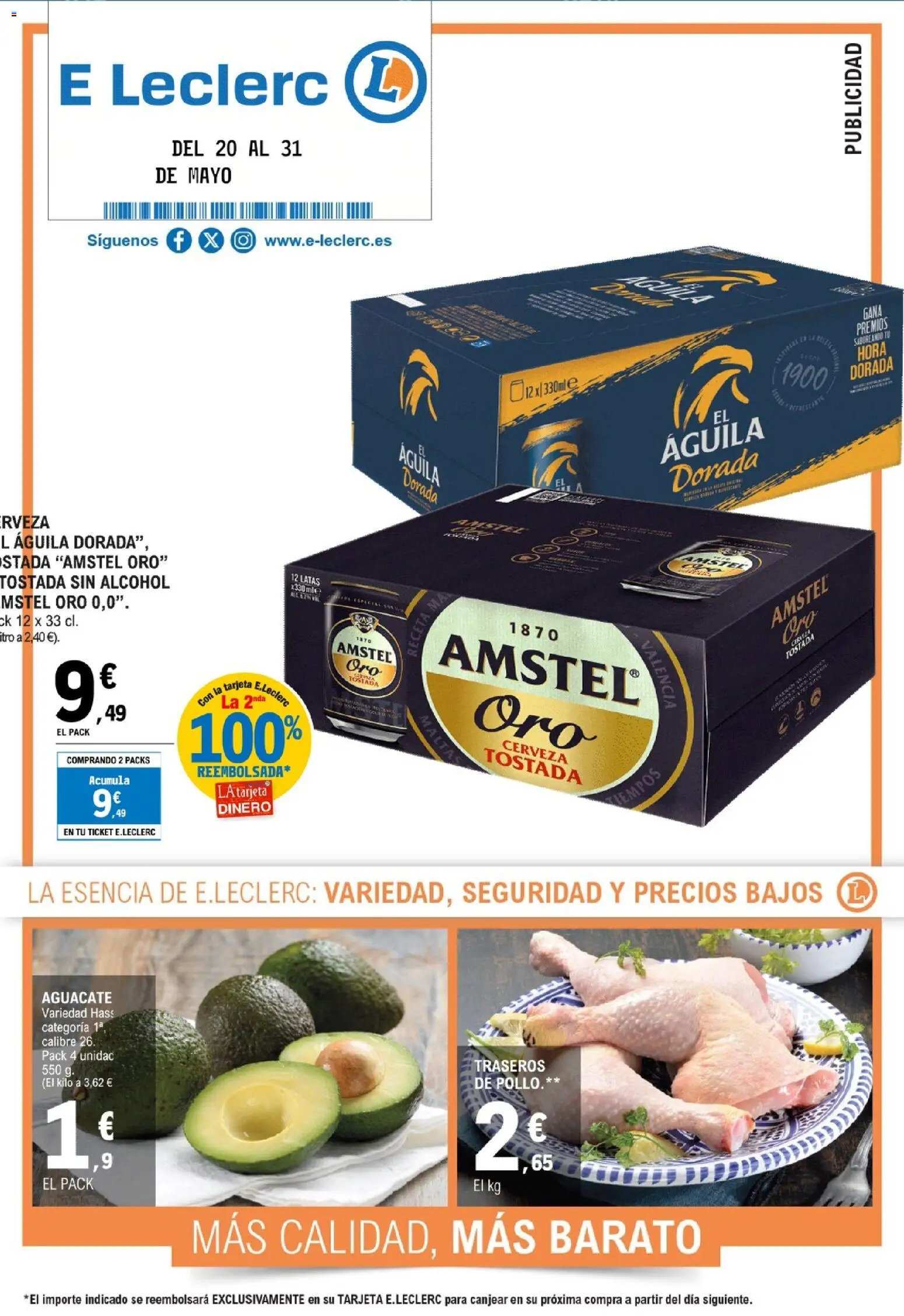 E.Leclerc folleto │ válido desde el 20.05.2026 | Página: 1 | Productos: Cerveza
