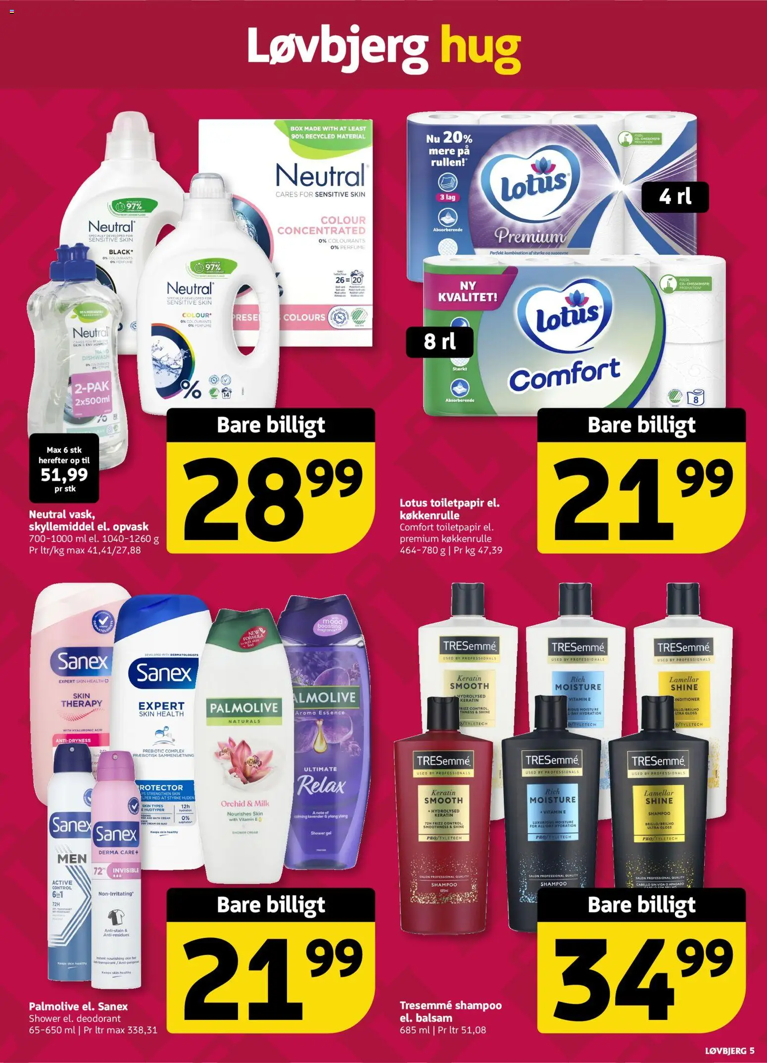Løvbjerg tilbudsavis – gyldig fra 06.06.2026 | Side: 5 | Produkter: Shampoo, Balsam, Skyllemiddel, Bad