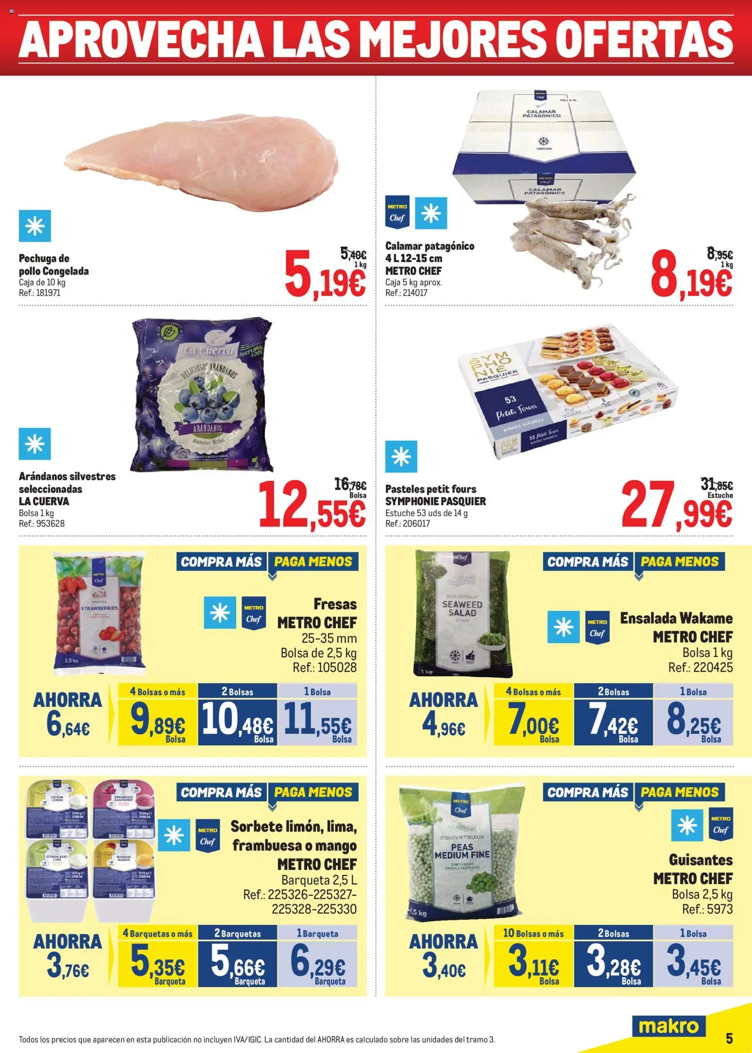 Makro Precios Levante II │ válido desde el 18.05.2026 | Página: 5 | Productos: Fresas, Bolsa, Ρούτερ, Caja