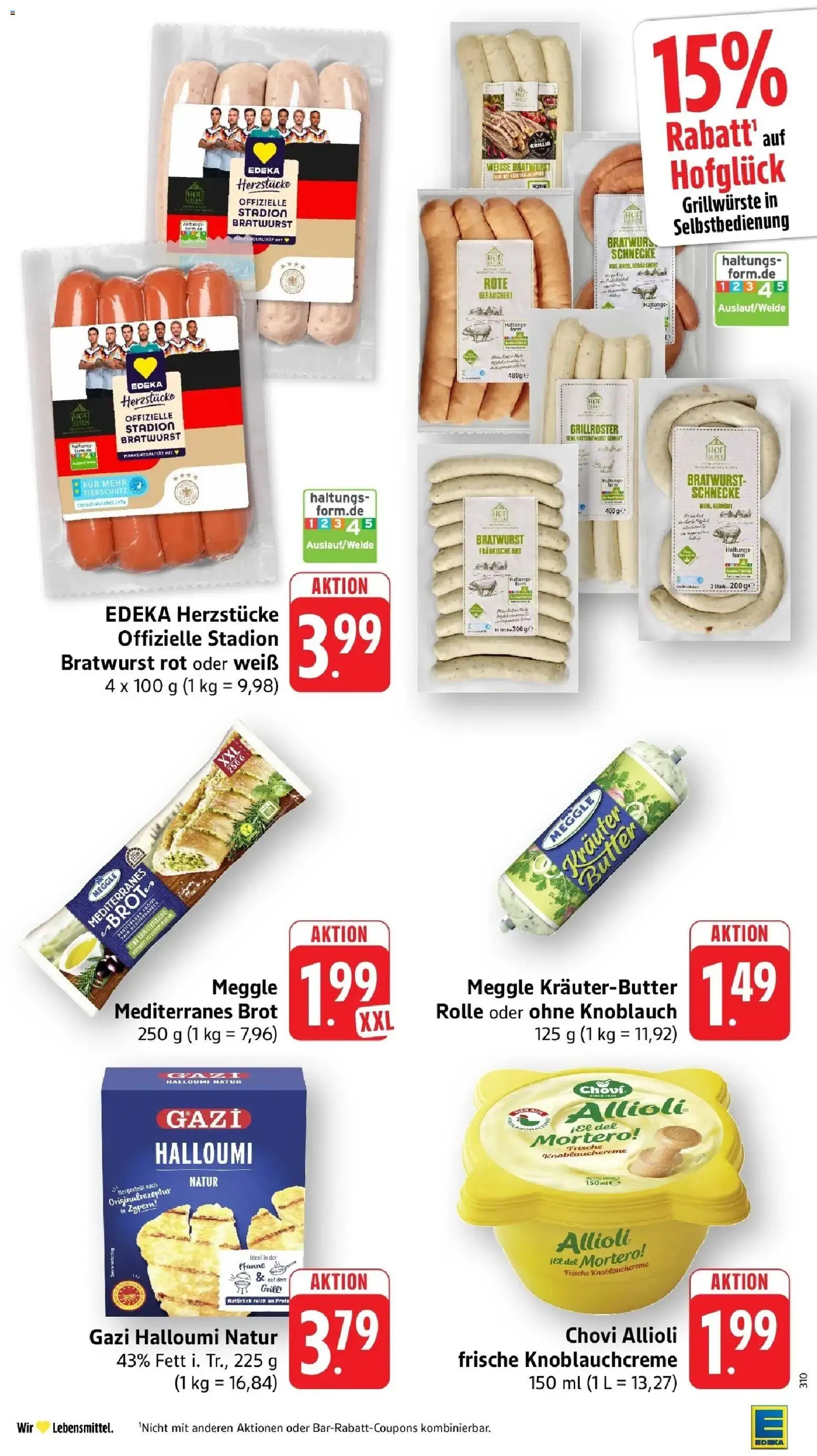Edeka prospekt Ettenheim – gültig ab 08.06.2026 | Seite: 21 | Produkte: Butter, Wurst, Knoblauch, Brot