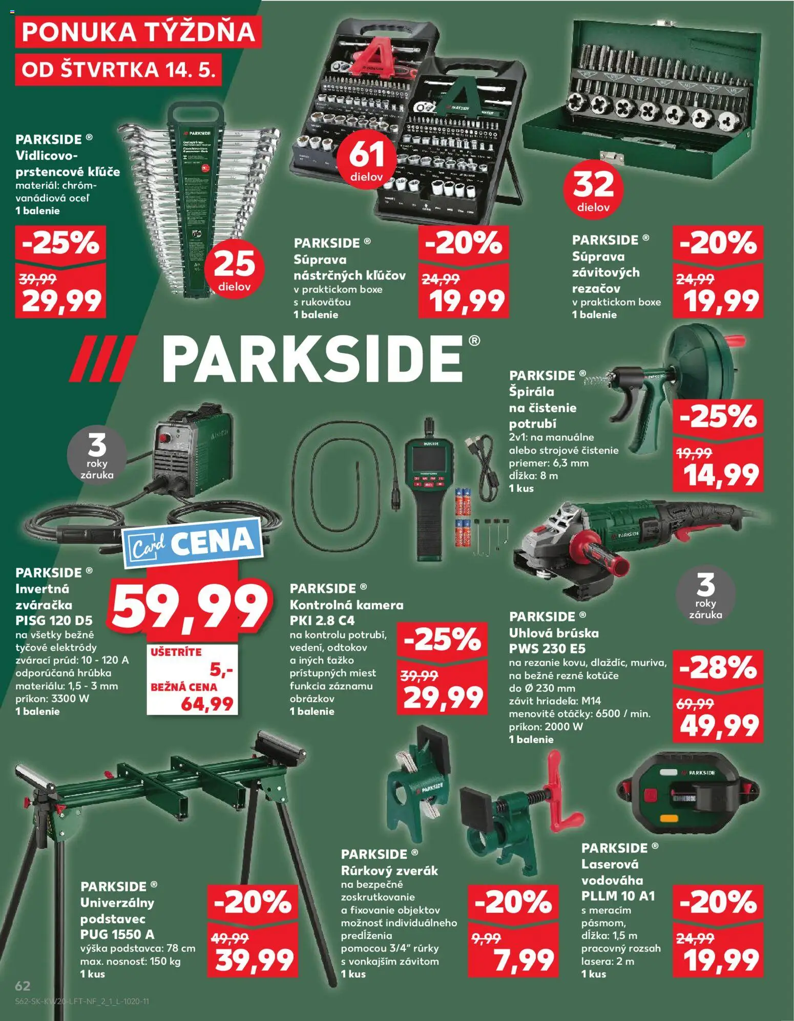 Kaufland SK akciós ujság - amely érvényes a következő dátumtól: 14.05.2026 | Oldal: 62