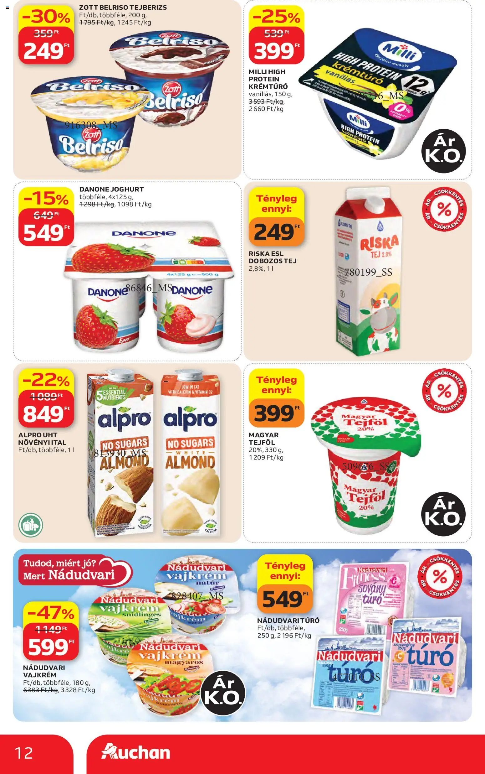 Auchan akciós ujság - amely érvényes a következő dátumtól: 2026.07.30. | Oldal: 12