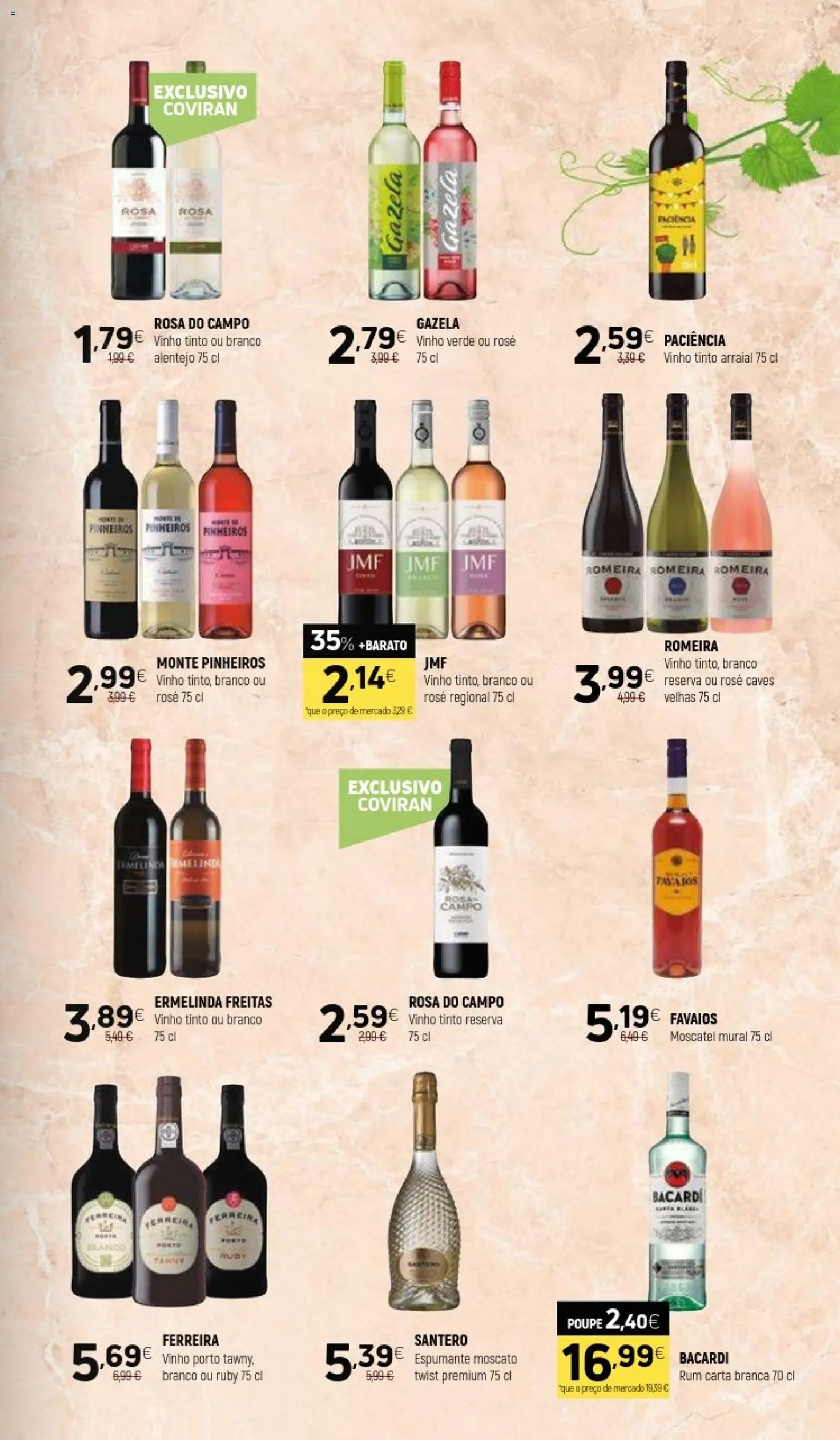 Coviran folheto │ válido de 19.05.2026 | Página: 15 | Produtos: Espumante, Rum, Vinho, Vinho tinto