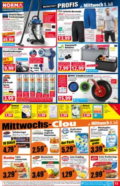 Norma Flugblatt ab 06.07.2026 gültig | Seite: 13 | Produkte: Erbsen, Kabel, Schokolade, Weichspüler
