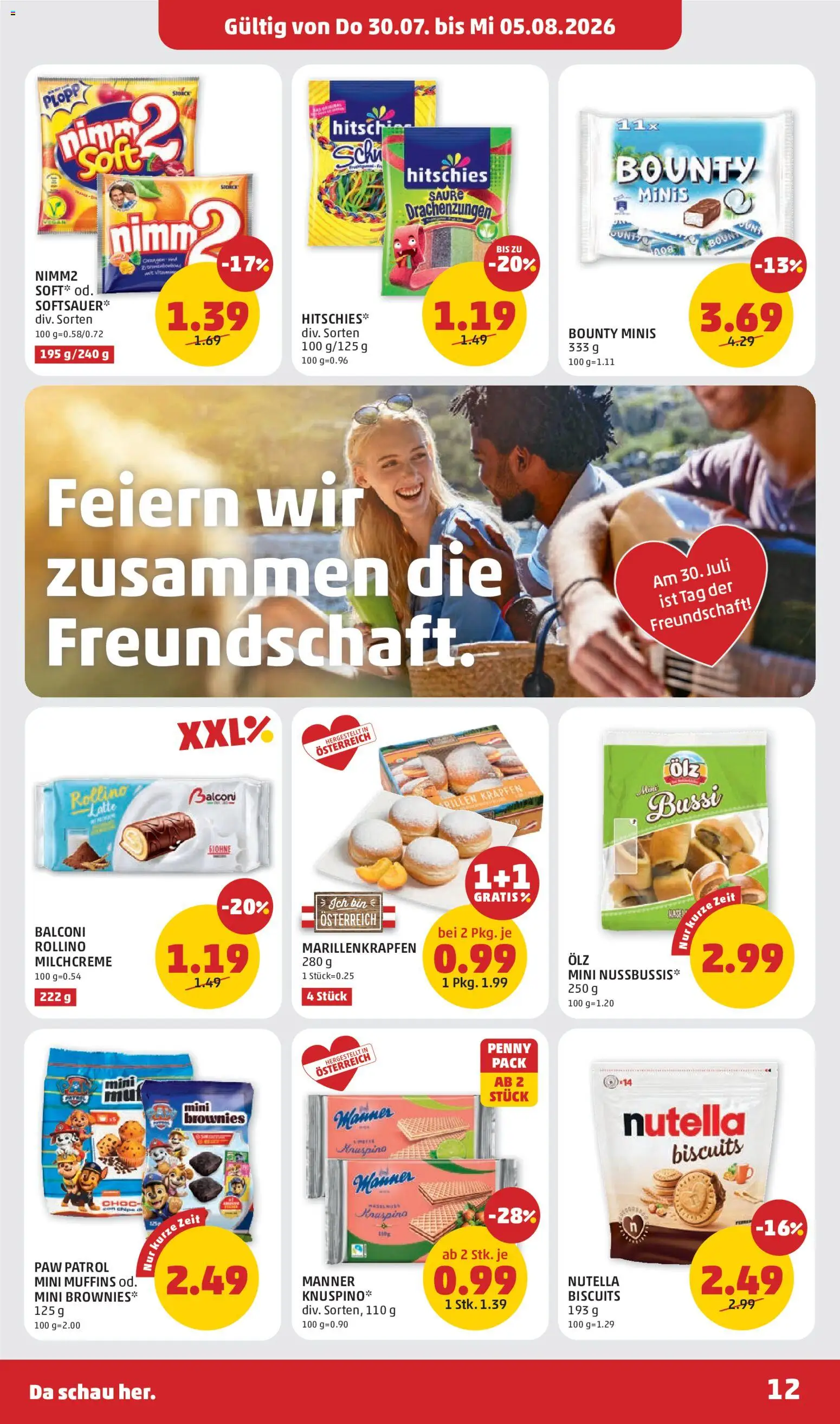 Penny Markt Flugblatt gültig ab 30.07.2026 | Seite: 12 | Produkte: Chips, Nutella