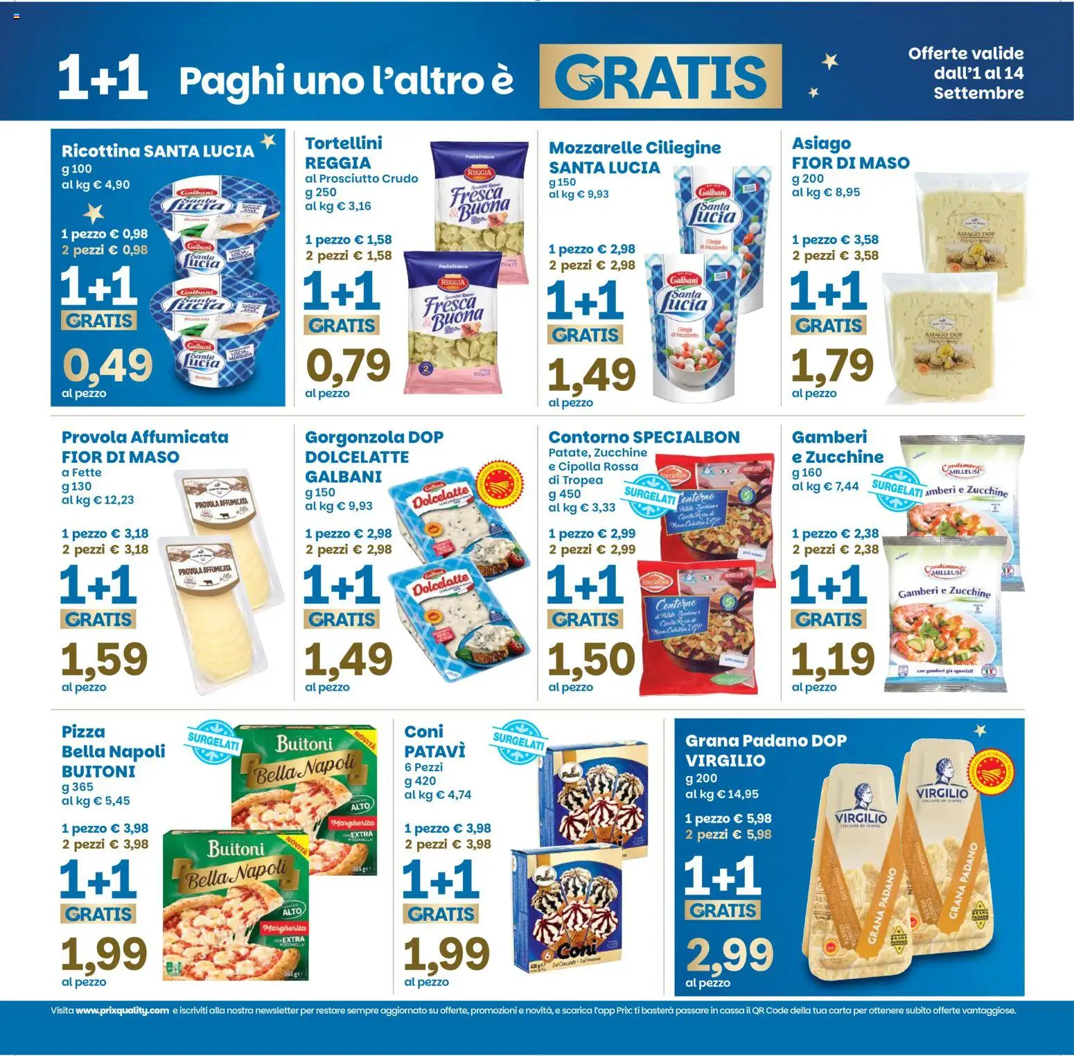 Volantino Prix del 01/09/2026 | Pagina: 4 | Prodotti: Cipolla, Grana Padano, Provola, Gorgonzola